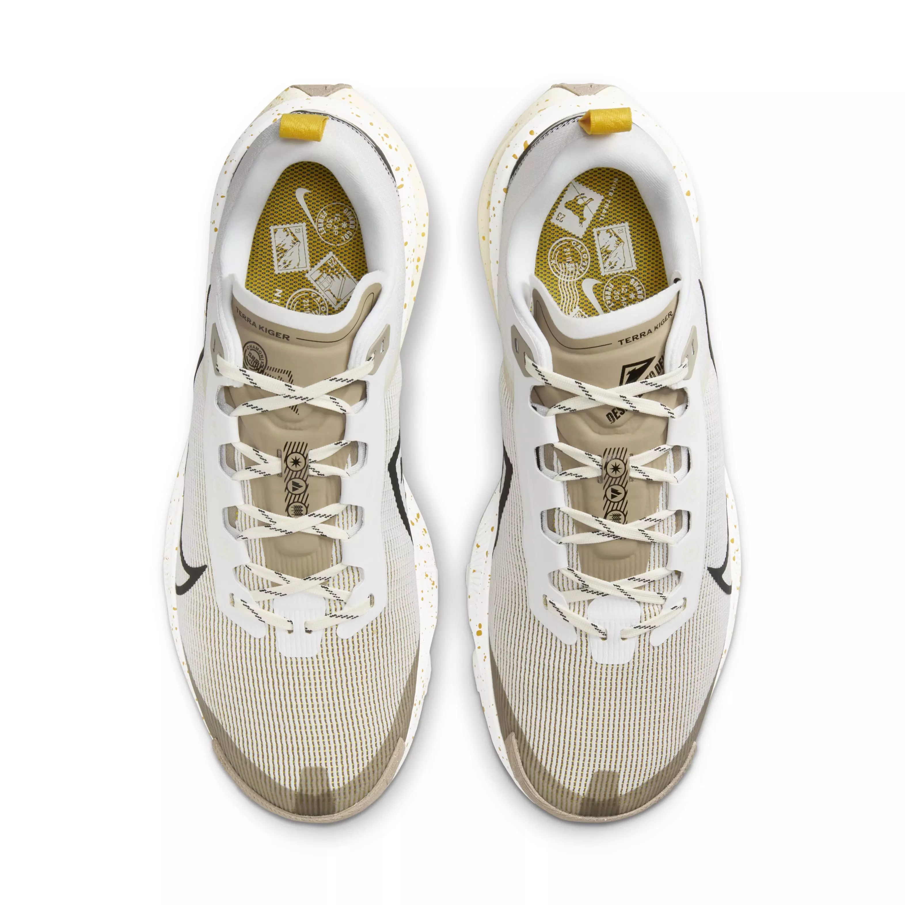 Nike Kiger 9 "White/Black/Khaki/Vivid Sulfur" Men's Trail Running Shoe - WHITE/BLACK/KHAKI/SULFUR