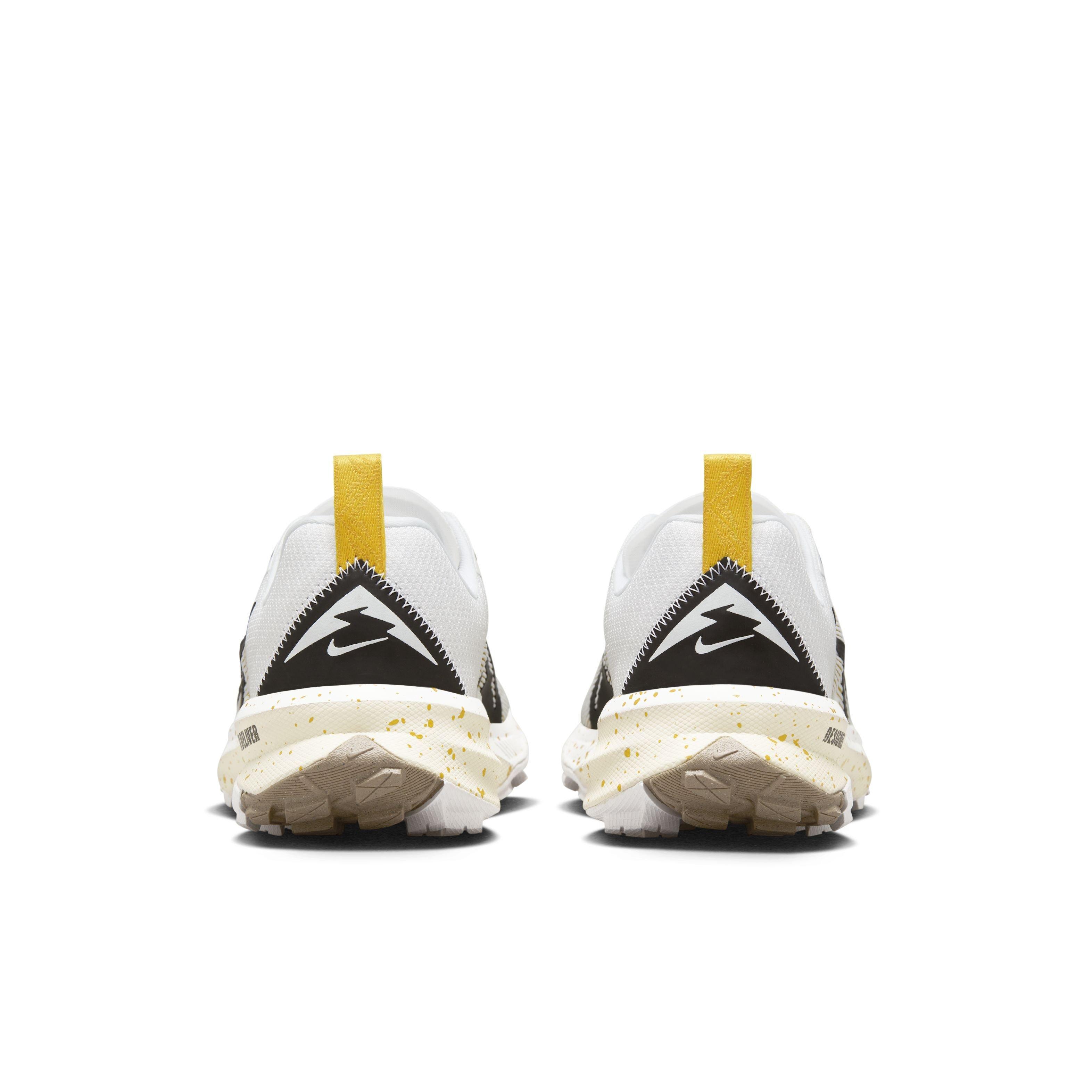 Nike Kiger 9 "White/Black/Khaki/Vivid Sulfur" Men's Trail Running Shoe - WHITE/BLACK/KHAKI/SULFUR Thumbnail View 5