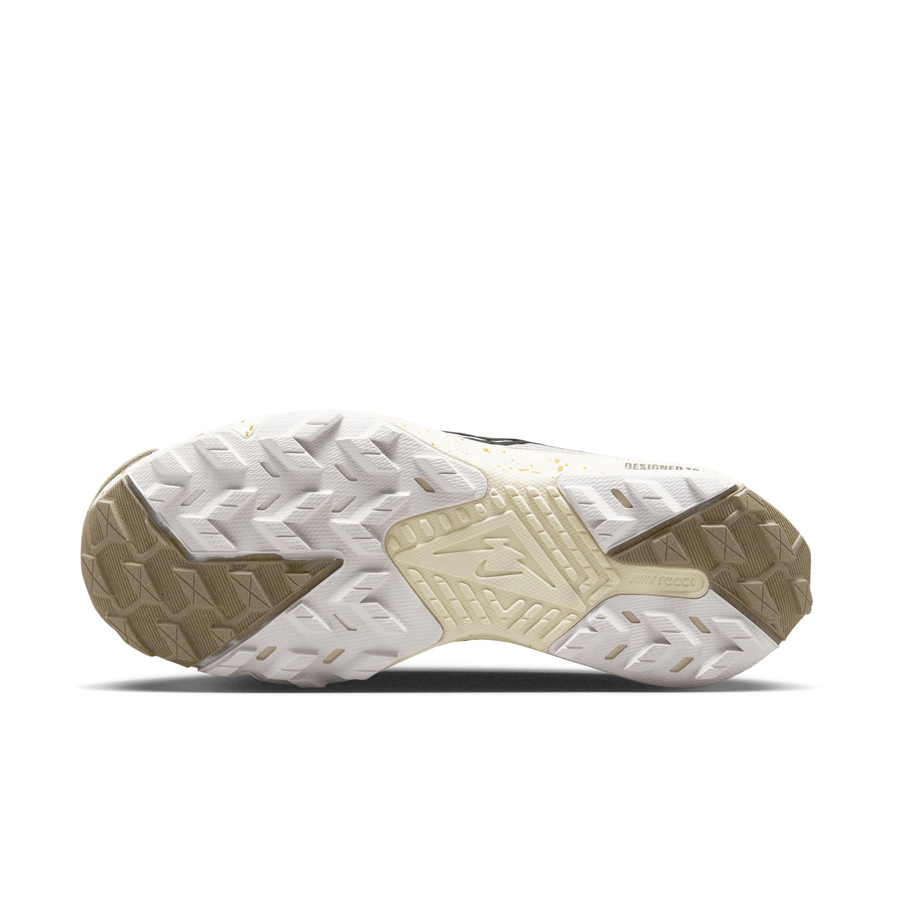 Nike Kiger 9 "White/Black/Khaki/Vivid Sulfur" Men's Trail Running Shoe - WHITE/BLACK/KHAKI/SULFUR Thumbnail View 6