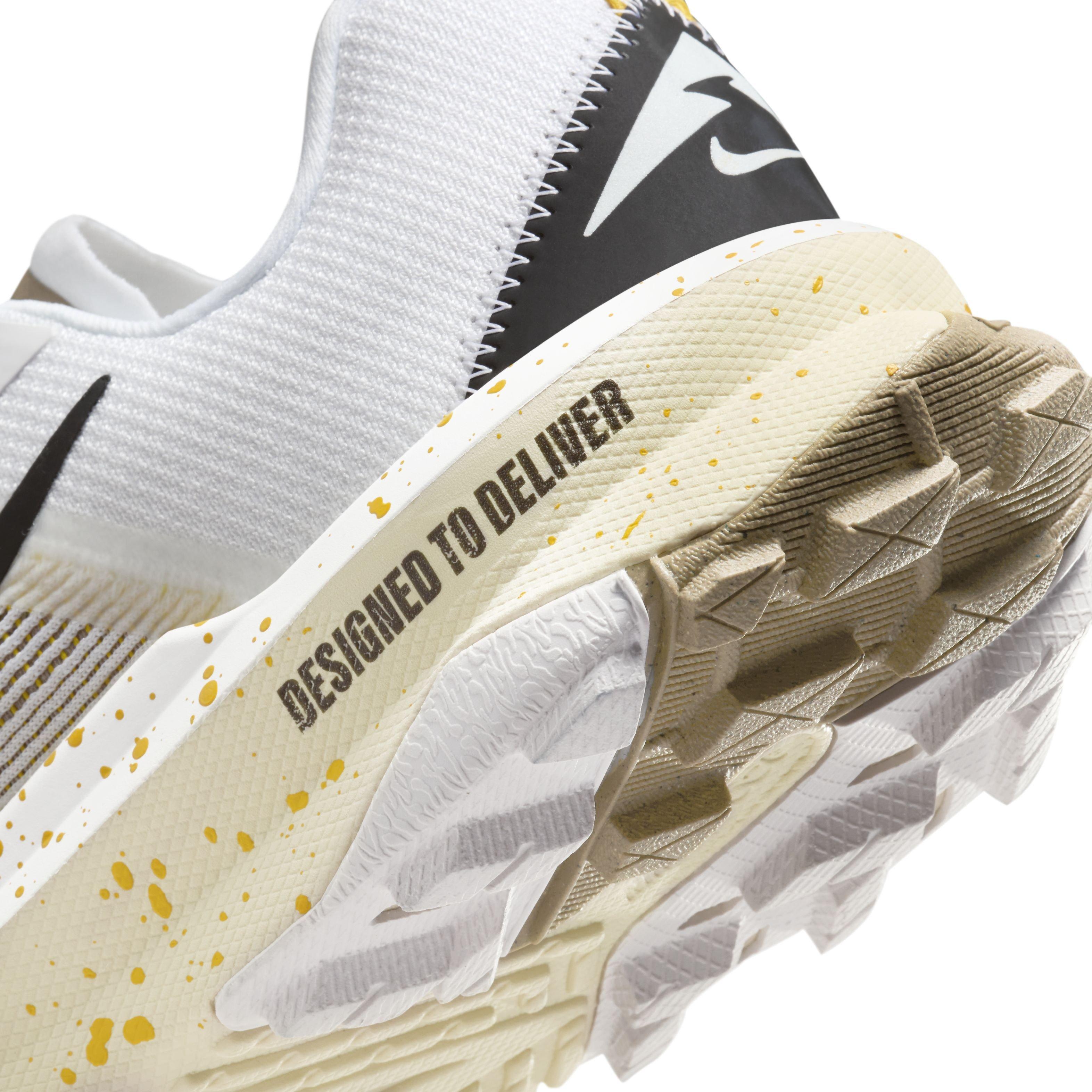 Nike Kiger 9 "White/Black/Khaki/Vivid Sulfur" Men's Trail Running Shoe - WHITE/BLACK/KHAKI/SULFUR Thumbnail View 8