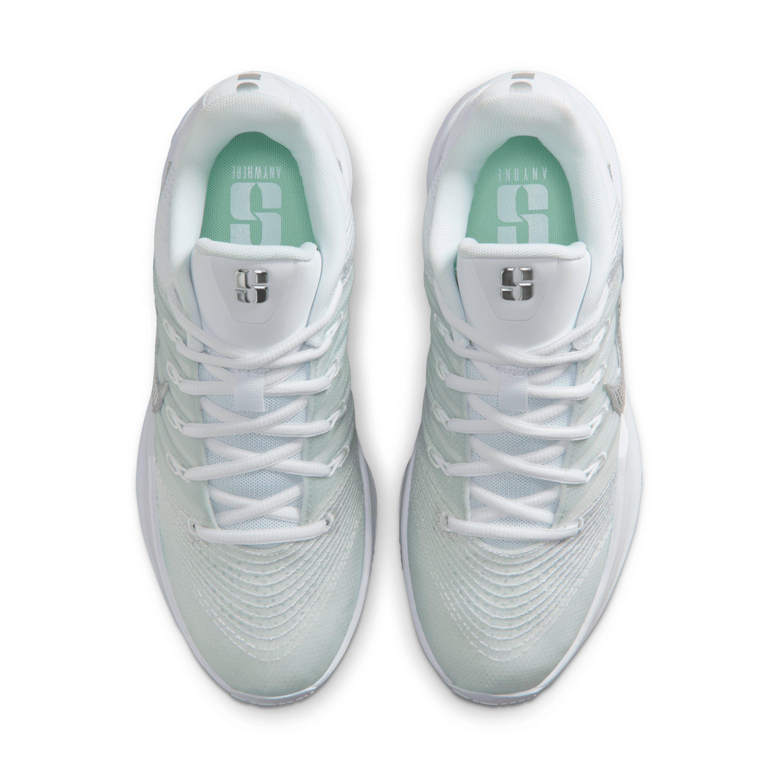 Nike Sabrina 3 "White/Mint Foam/Metallic Silver" Men's Basketball Shoe - WHITE/MINT/SILVER Thumbnail View 4