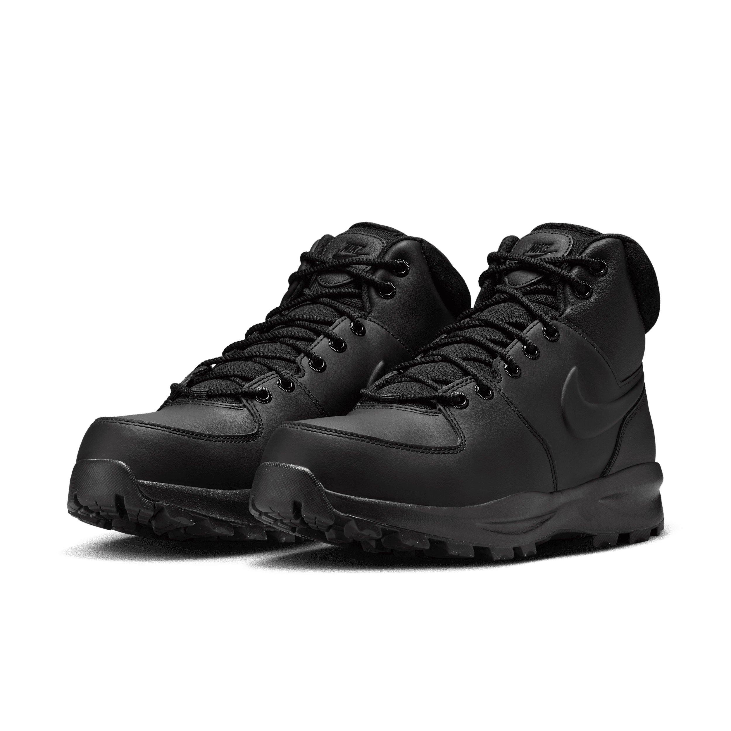 Nike Manoa Leather "Black/Black/Black" Men's Boot - BLACK/BLACK/BLACK Thumbnail View 3