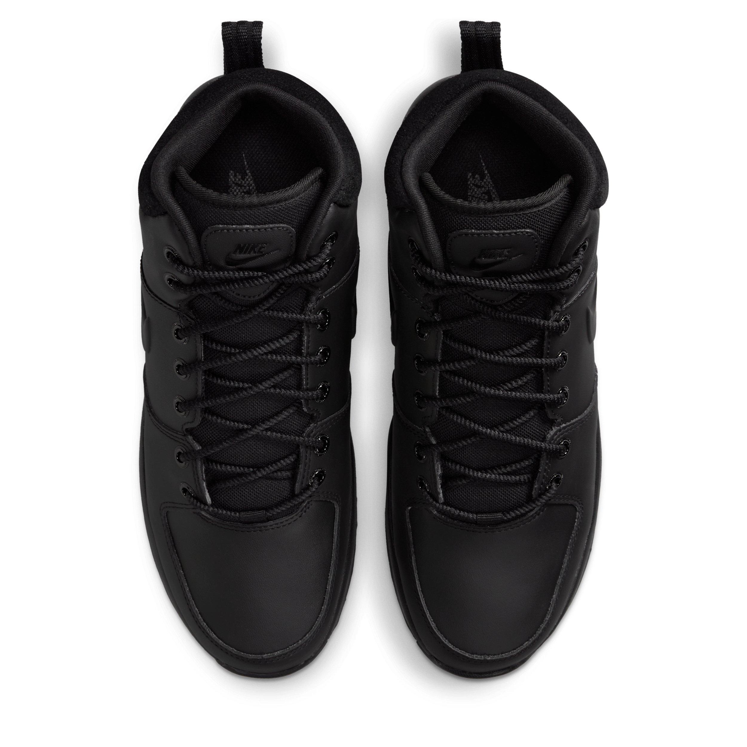 Nike Manoa Leather "Black/Black/Black" Men's Boot - BLACK/BLACK/BLACK Thumbnail View 4