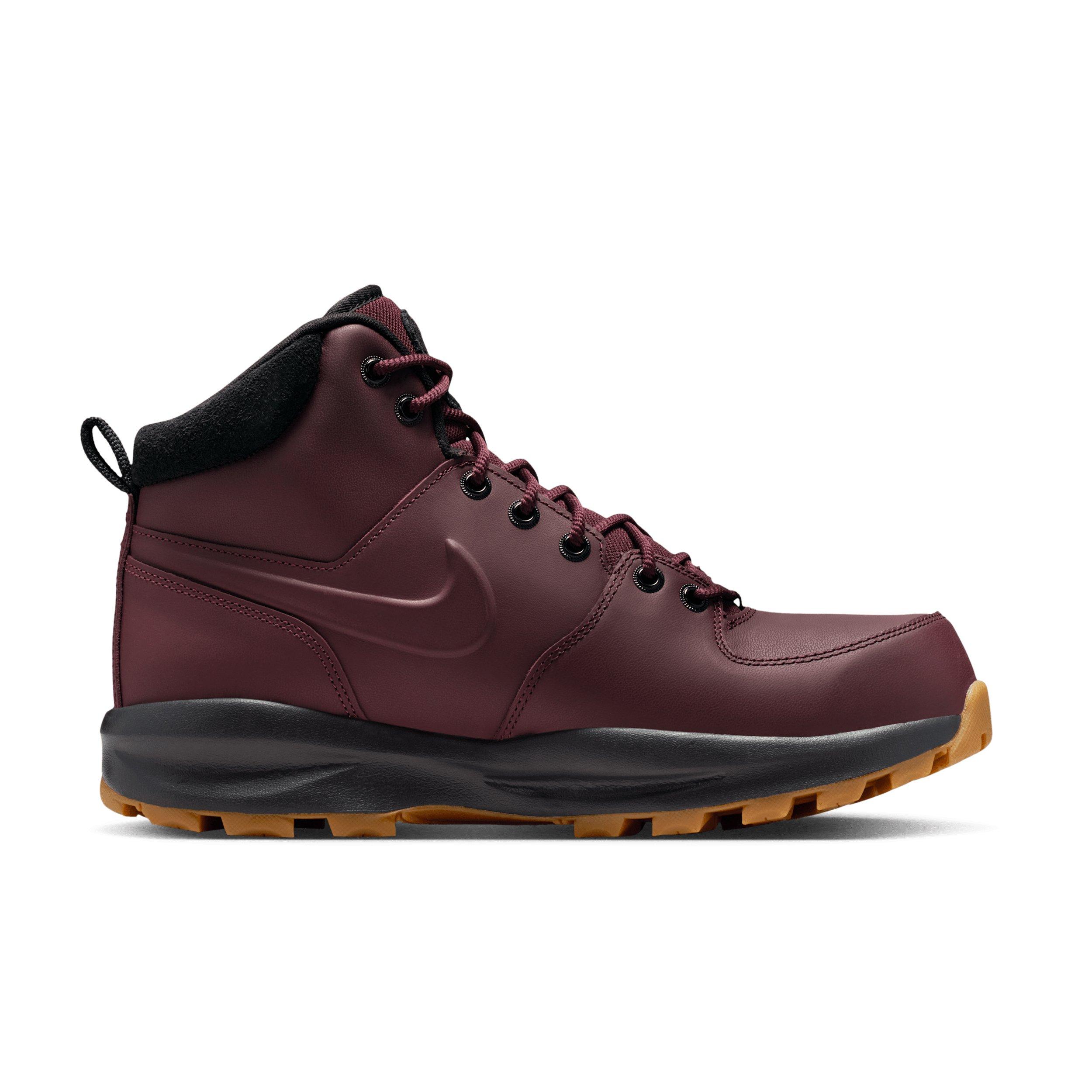 Nike Manoa Leather "Burgundy Crush/Black/Gum Medium Brown/Burgundy Crush" Men's Boot - BURGUNDY/BLACK/MD BROWN/BURGUNDY Thumbnail View 1