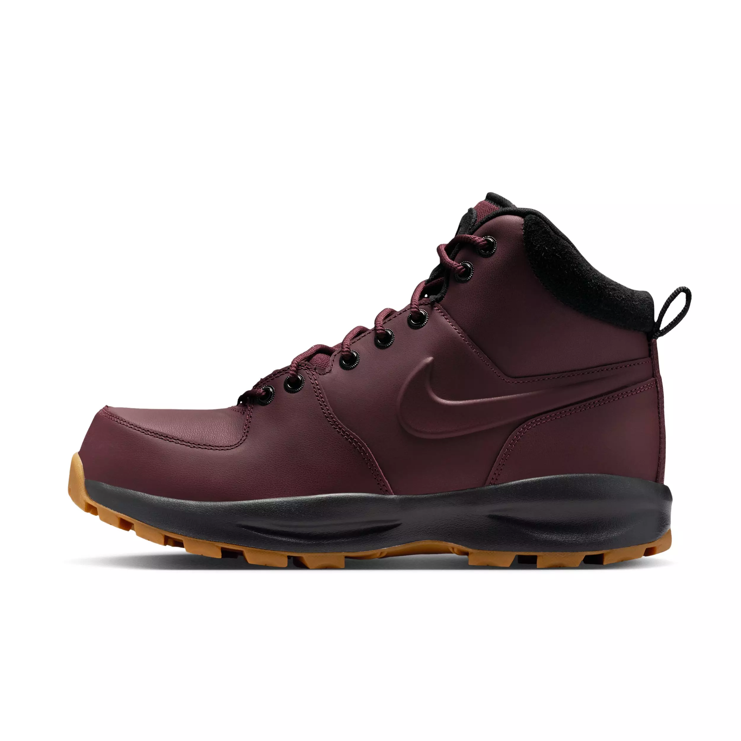 Nike Manoa Leather "Burgundy Crush/Black/Gum Medium Brown/Burgundy Crush" Men's Boot - BURGUNDY/BLACK/MD BROWN/BURGUNDY