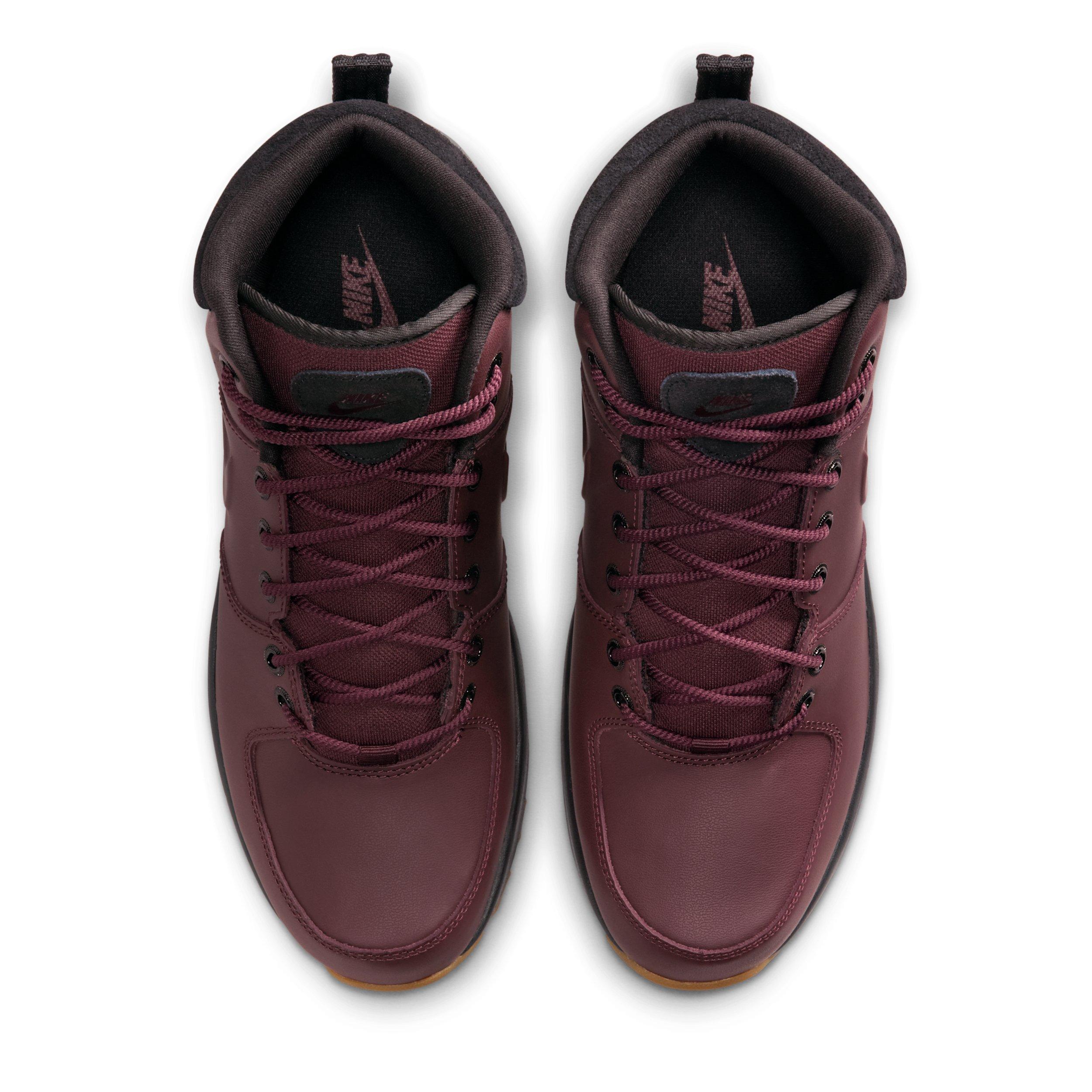 Nike Manoa Leather "Burgundy Crush/Black/Gum Medium Brown/Burgundy Crush" Men's Boot - BURGUNDY/BLACK/MD BROWN/BURGUNDY Thumbnail View 4