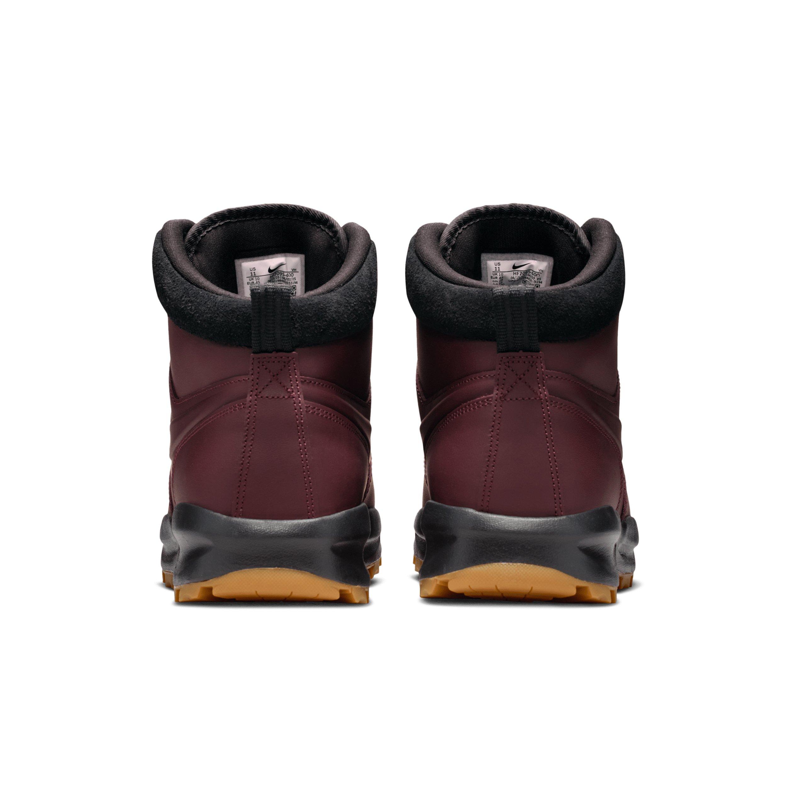 Nike Manoa Leather "Burgundy Crush/Black/Gum Medium Brown/Burgundy Crush" Men's Boot - BURGUNDY/BLACK/MD BROWN/BURGUNDY Thumbnail View 5