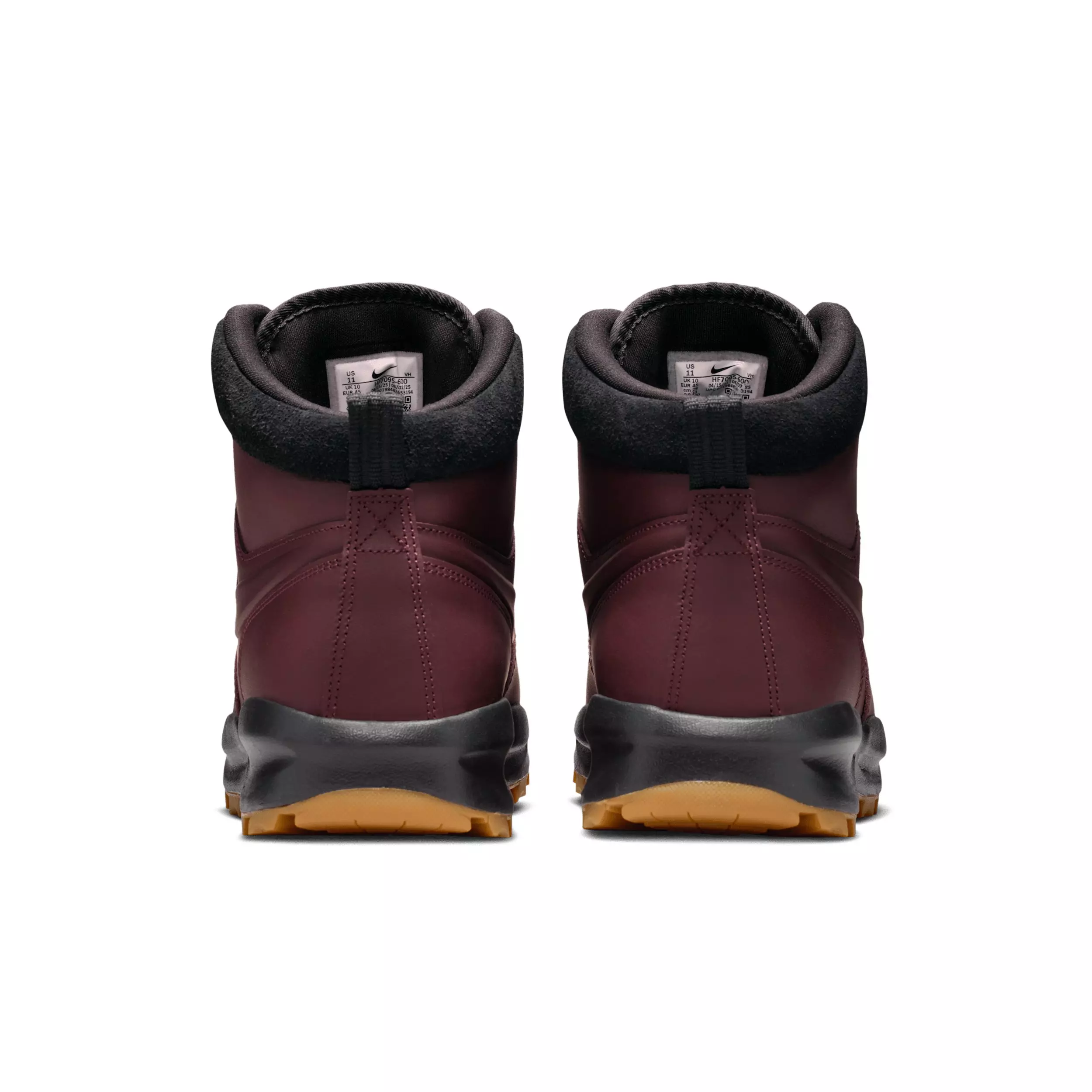 Nike Manoa Leather "Burgundy Crush/Black/Gum Medium Brown/Burgundy Crush" Men's Boot - BURGUNDY/BLACK/MD BROWN/BURGUNDY