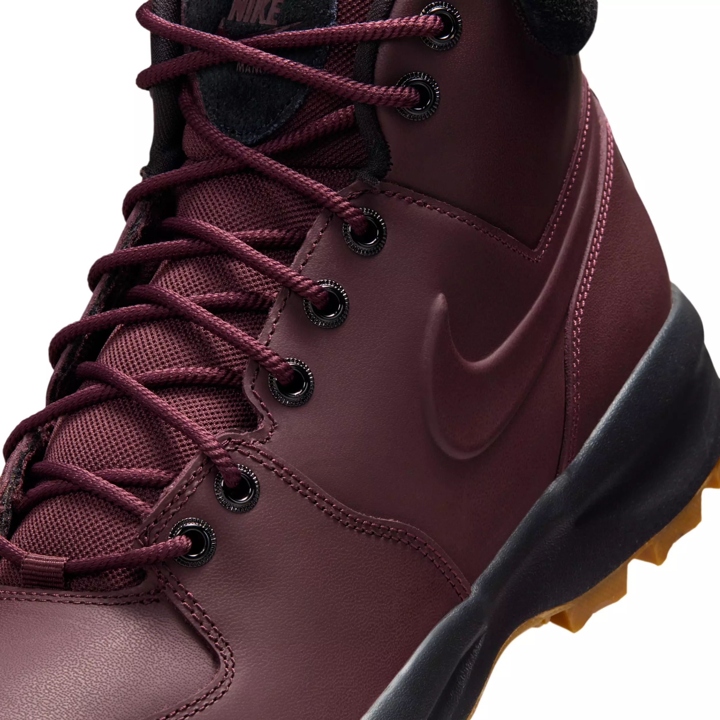 Nike Manoa Leather "Burgundy Crush/Black/Gum Medium Brown/Burgundy Crush" Men's Boot - BURGUNDY/BLACK/MD BROWN/BURGUNDY