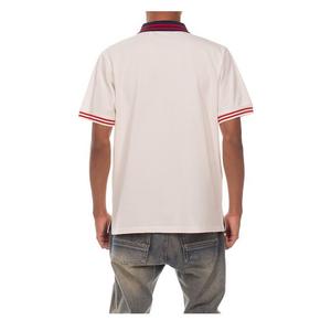 AKOO Men's King Short Sleeve Polo - White/Red - WHITE/RED