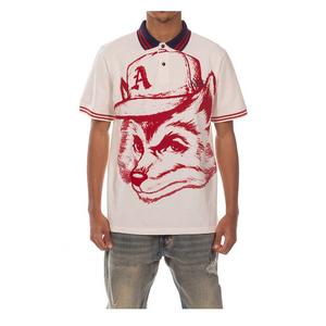 AKOO Men's King Short Sleeve Polo - White/Red - WHITE/RED