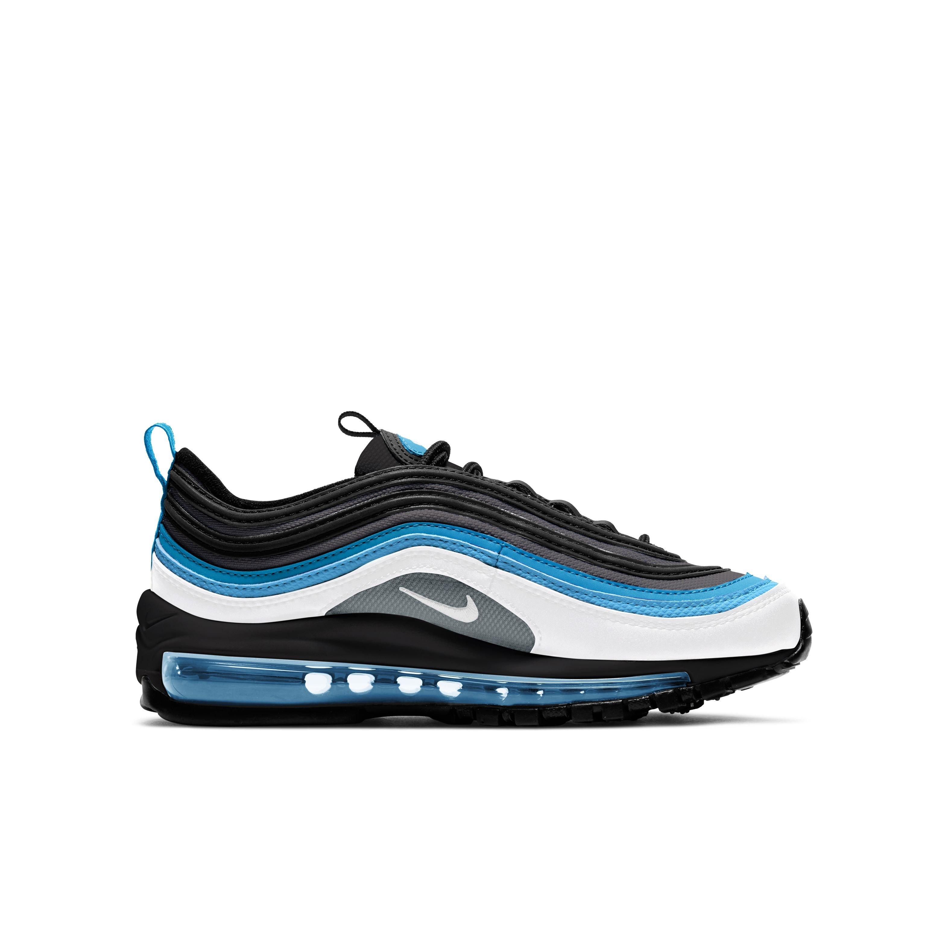 Nike Air Max 97 Black Blue White Grade School Kids Shoe