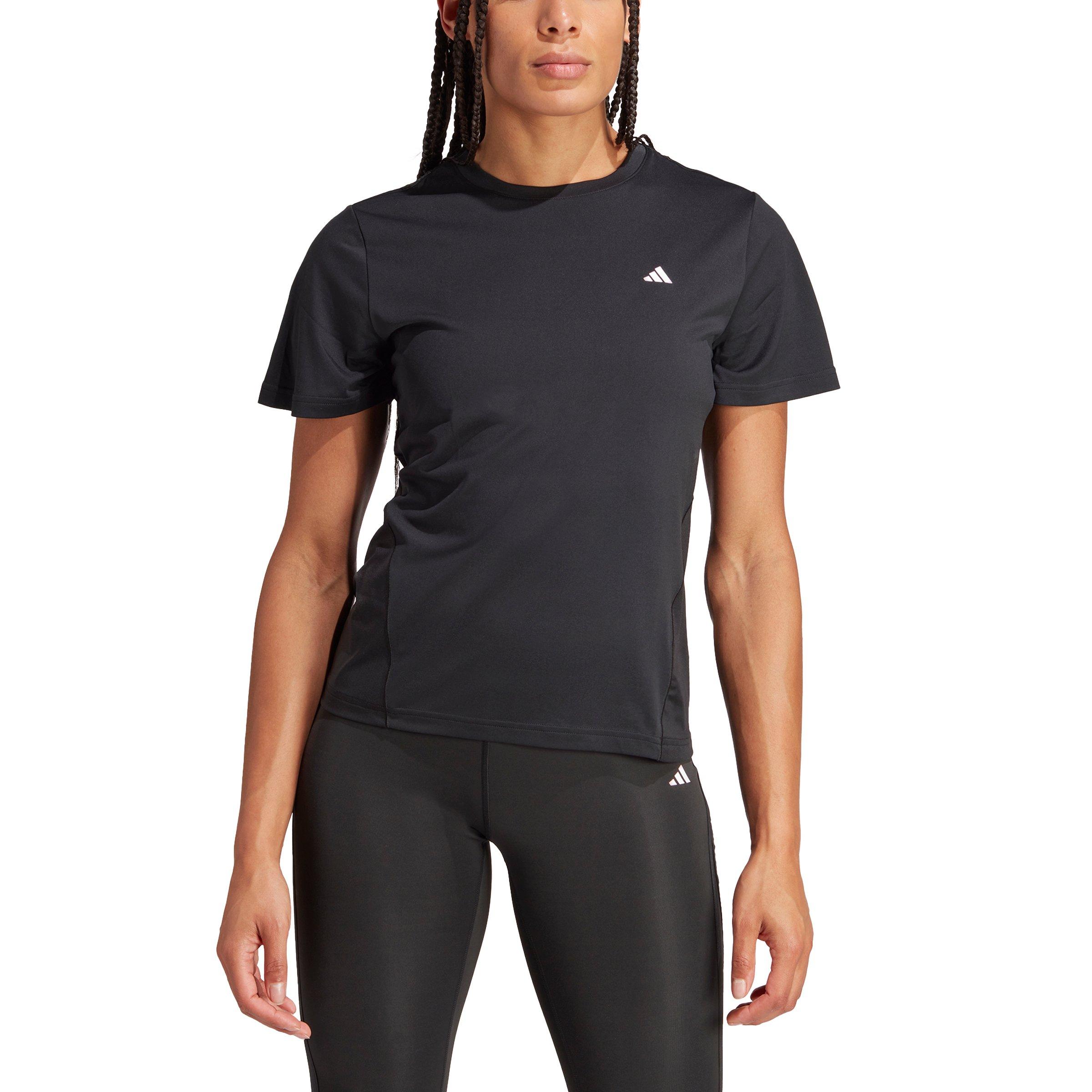 adidas Women's Designed For Training Tee - Black - BLACK Thumbnail View 1