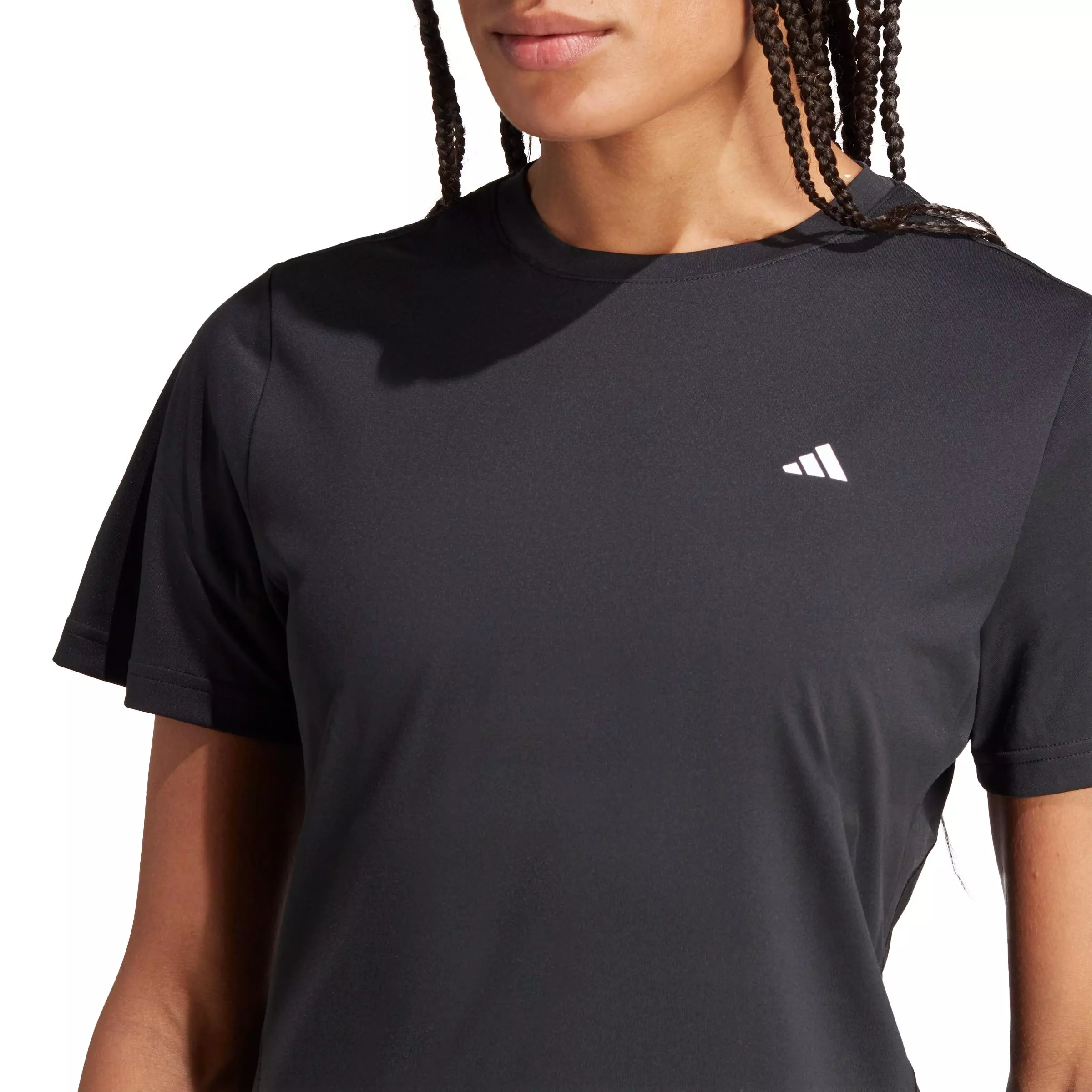 adidas Women's Designed For Training Tee - Black - BLACK