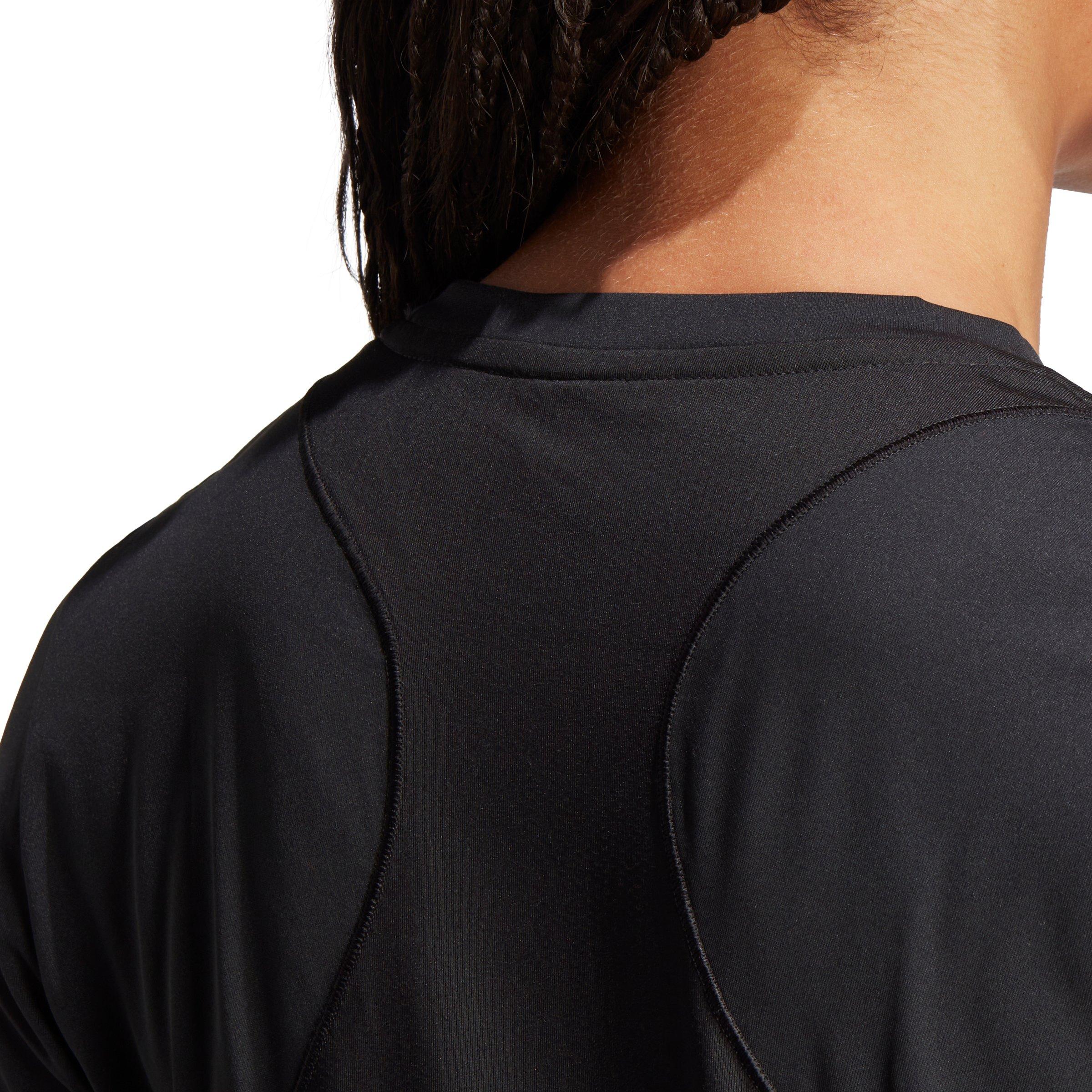 adidas Women's Designed For Training Tee - Black - BLACK Thumbnail View 4