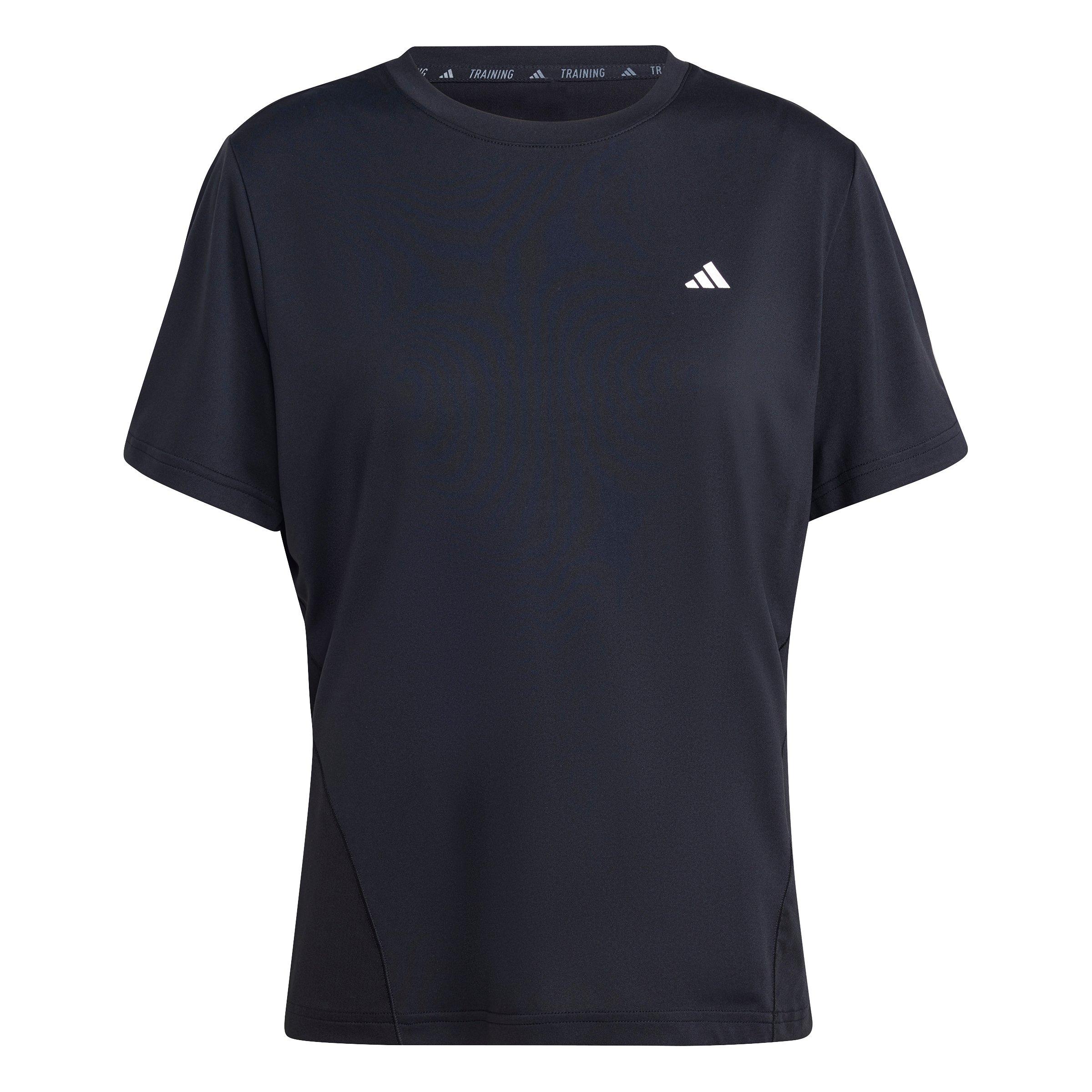 adidas Women's Designed For Training Tee - Black - BLACK Thumbnail View 6