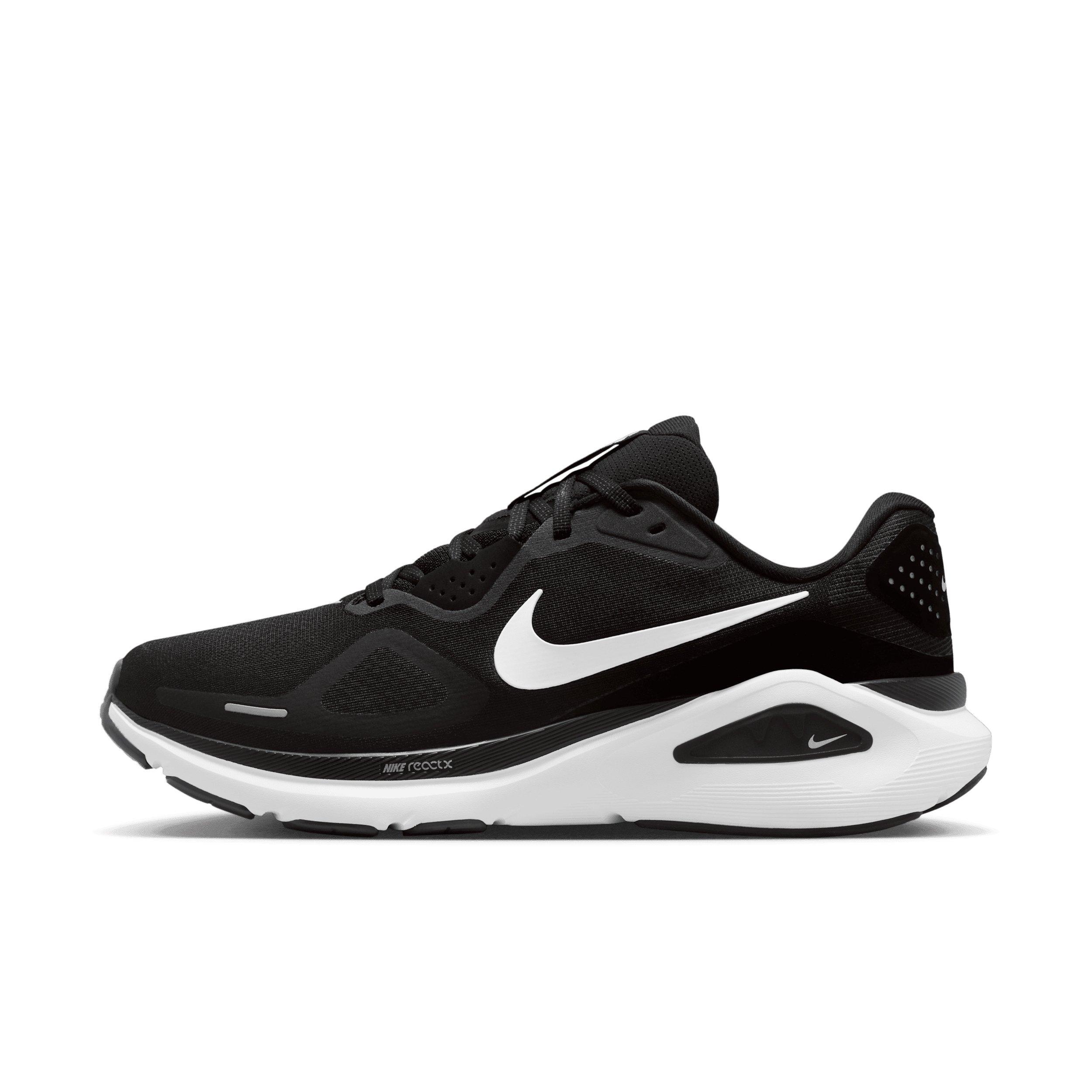 Nike Structure 26 "Black/Cool Grey/Metallic Silver/White" Men's Running Shoe - BLACK/GREY/SILVER/WHITE Thumbnail View 2
