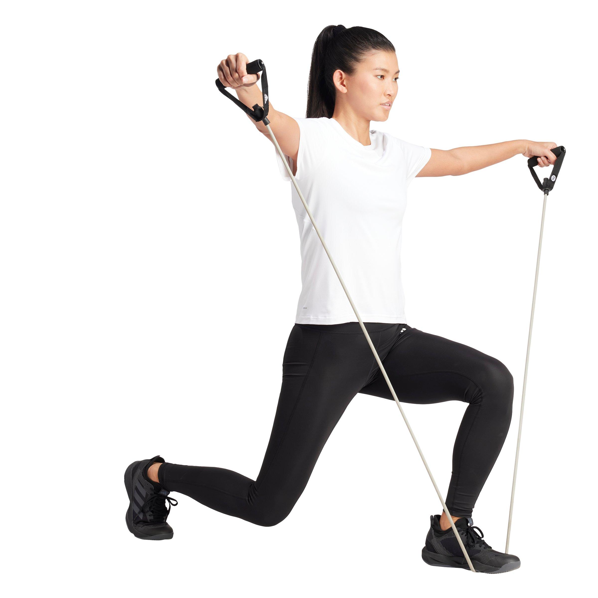 adidas Women's Designed For Training Tee - White - WHITE Thumbnail View 5