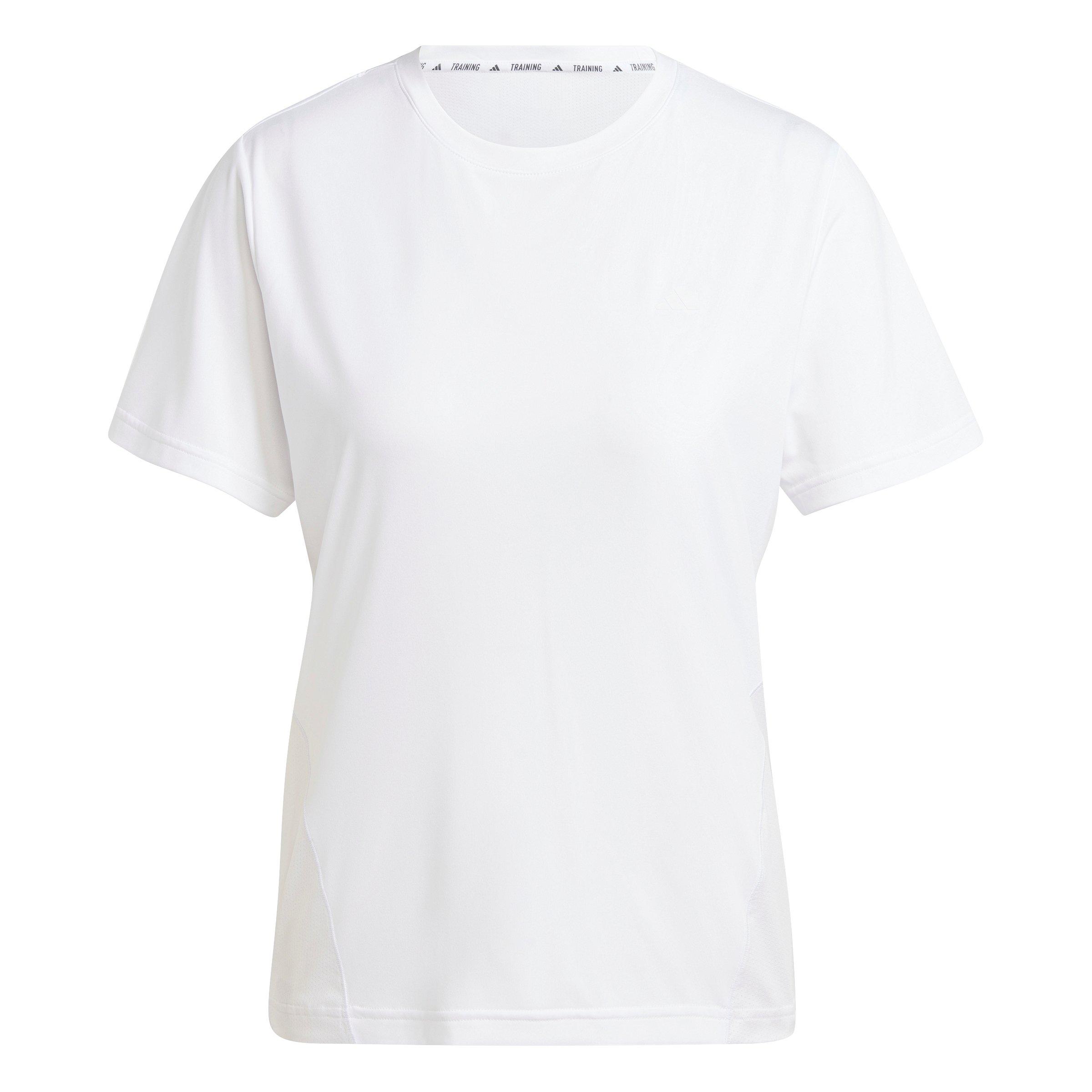 adidas Women's Designed For Training Tee - White - WHITE Thumbnail View 6