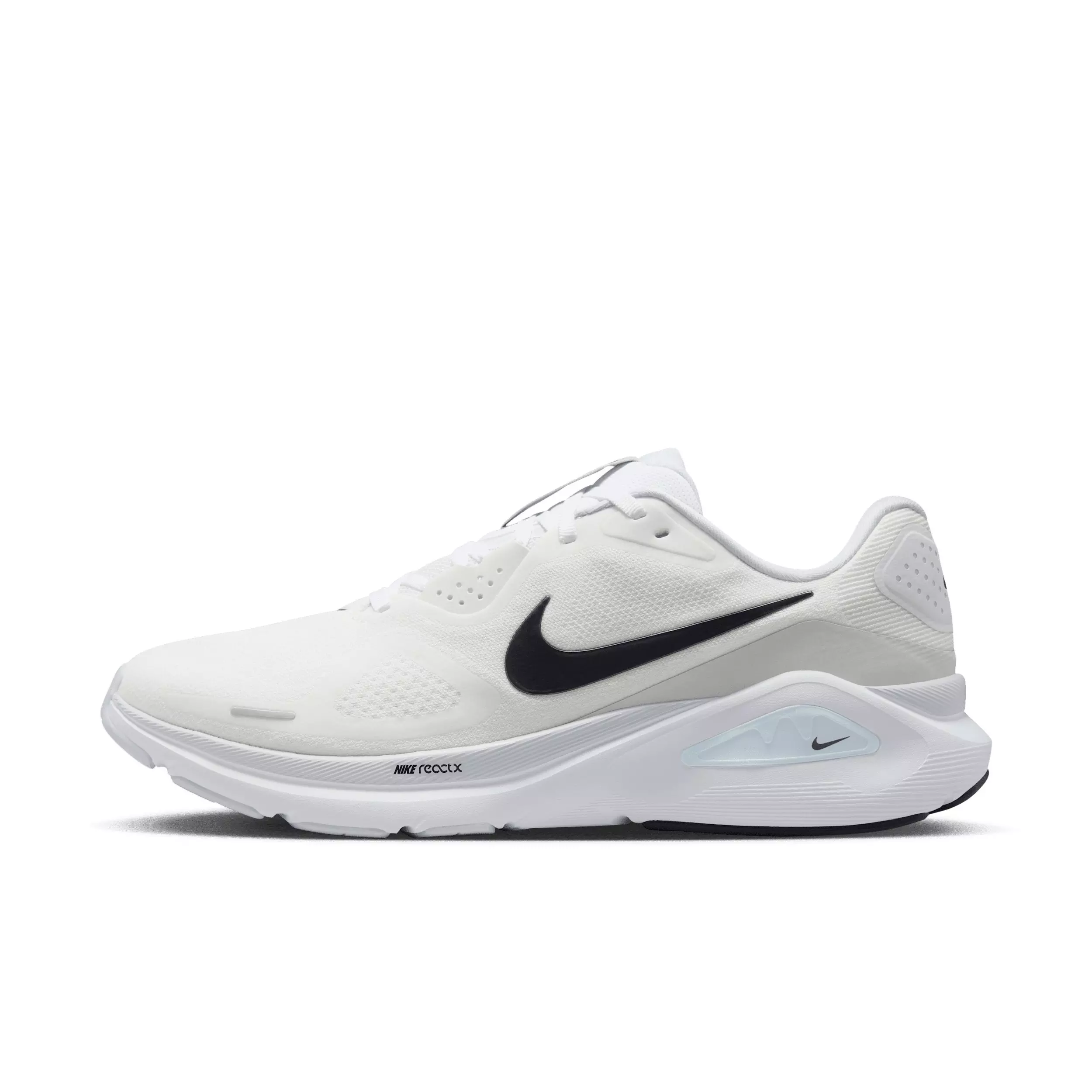 Nike Structure 26 "White/Pure Platinum/Barely Volt/Black" Men's Running Shoe - WHITE/PLATINUM/VOLT/BLACK