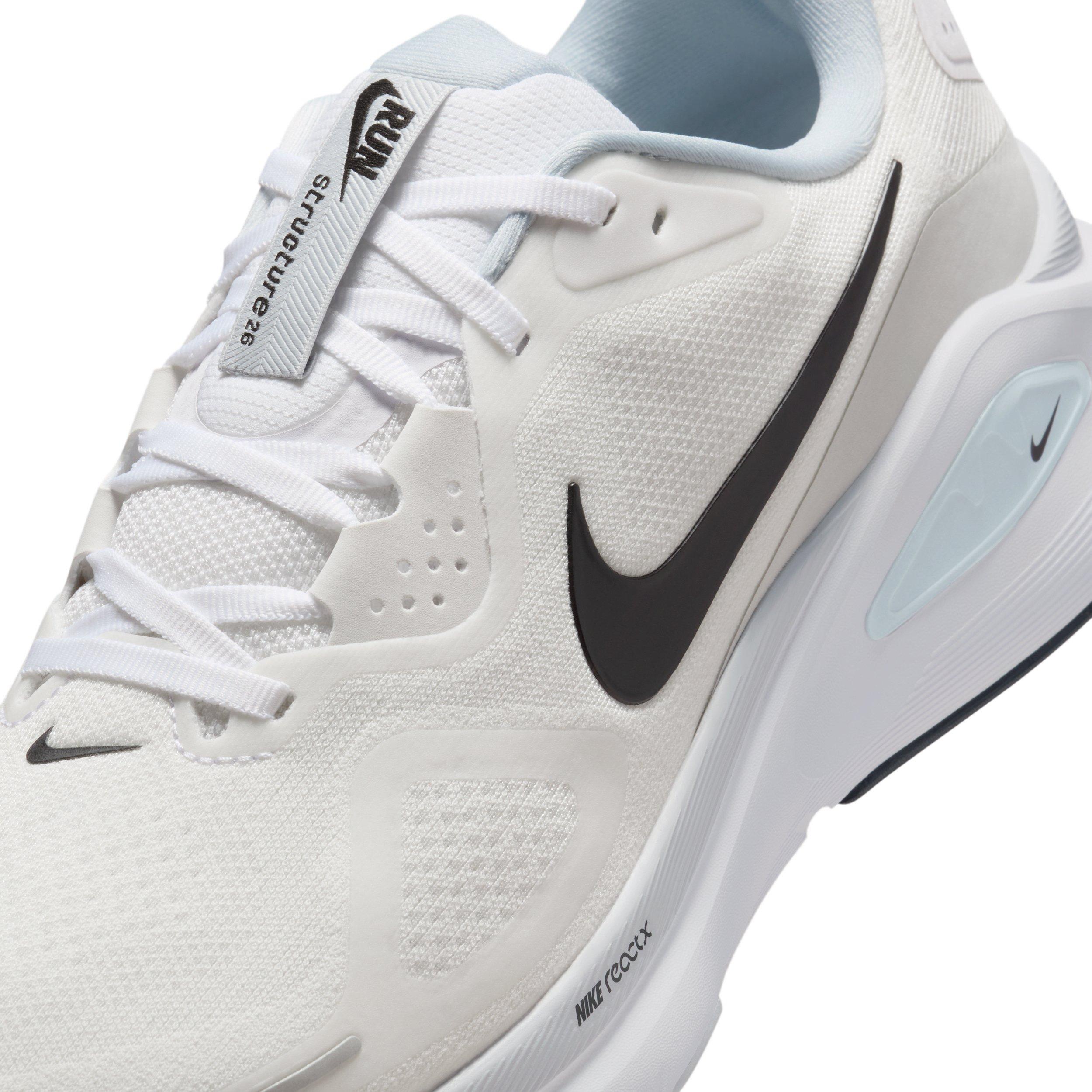 Nike Structure 26 "White/Pure Platinum/Barely Volt/Black" Men's Running Shoe - WHITE/PLATINUM/VOLT/BLACK Thumbnail View 7