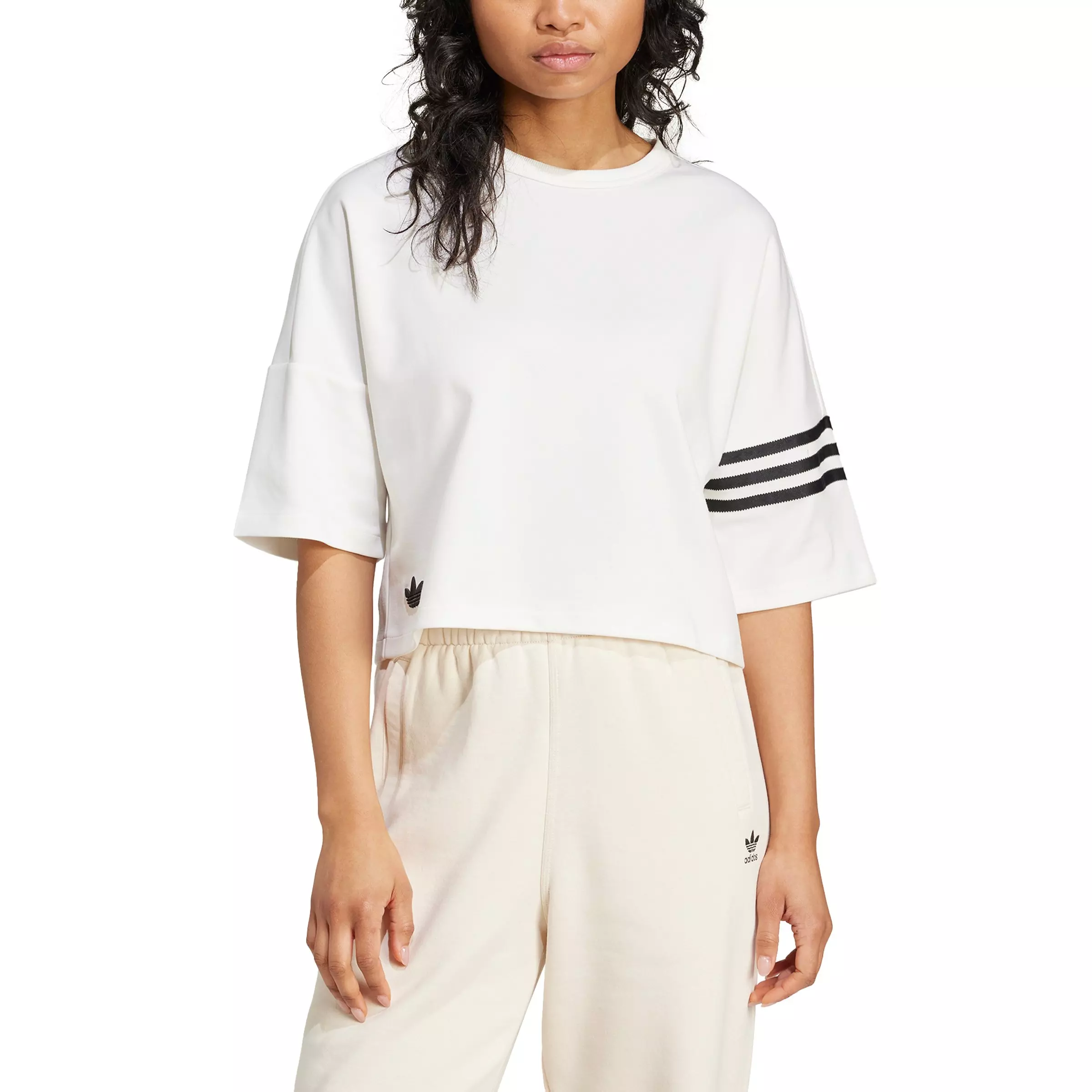 adidas Originals Women's Neuclassics Short Sleeve T-Shirt -White - WHITE