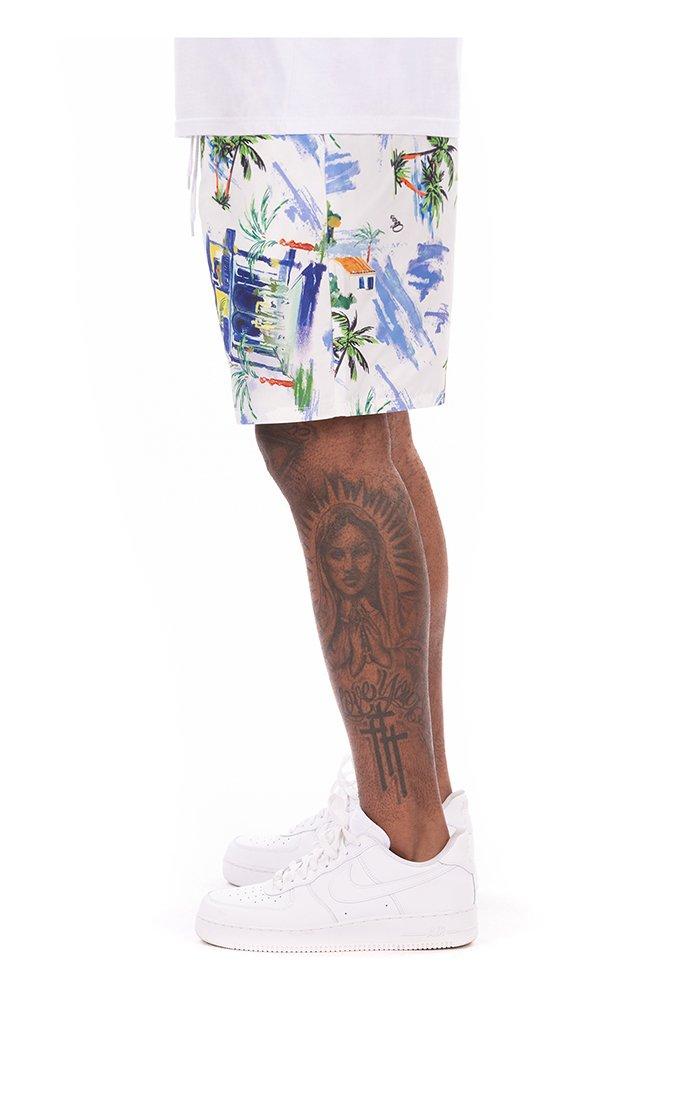 AKOO Men's Vineyard Shorts - White - WHITE