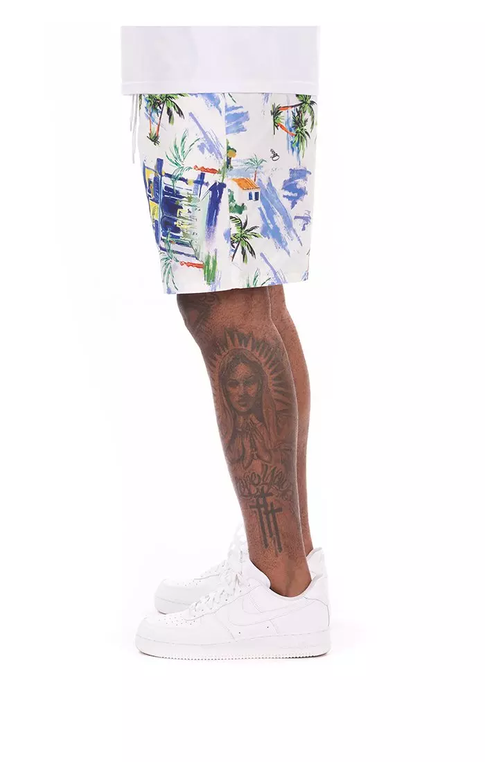 AKOO Men's Vineyard Shorts - White - WHITE