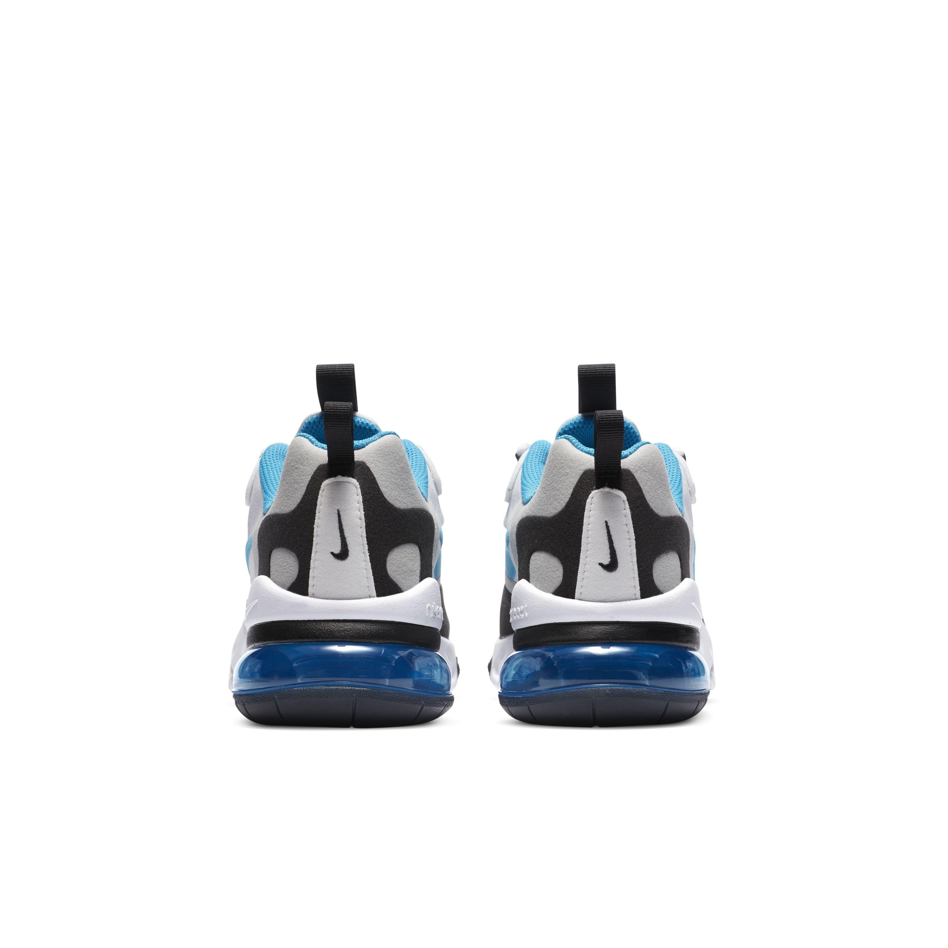 Nike Air Max 270 React White/Laser Blue Grade School Kid's Shoes -  Hibbett