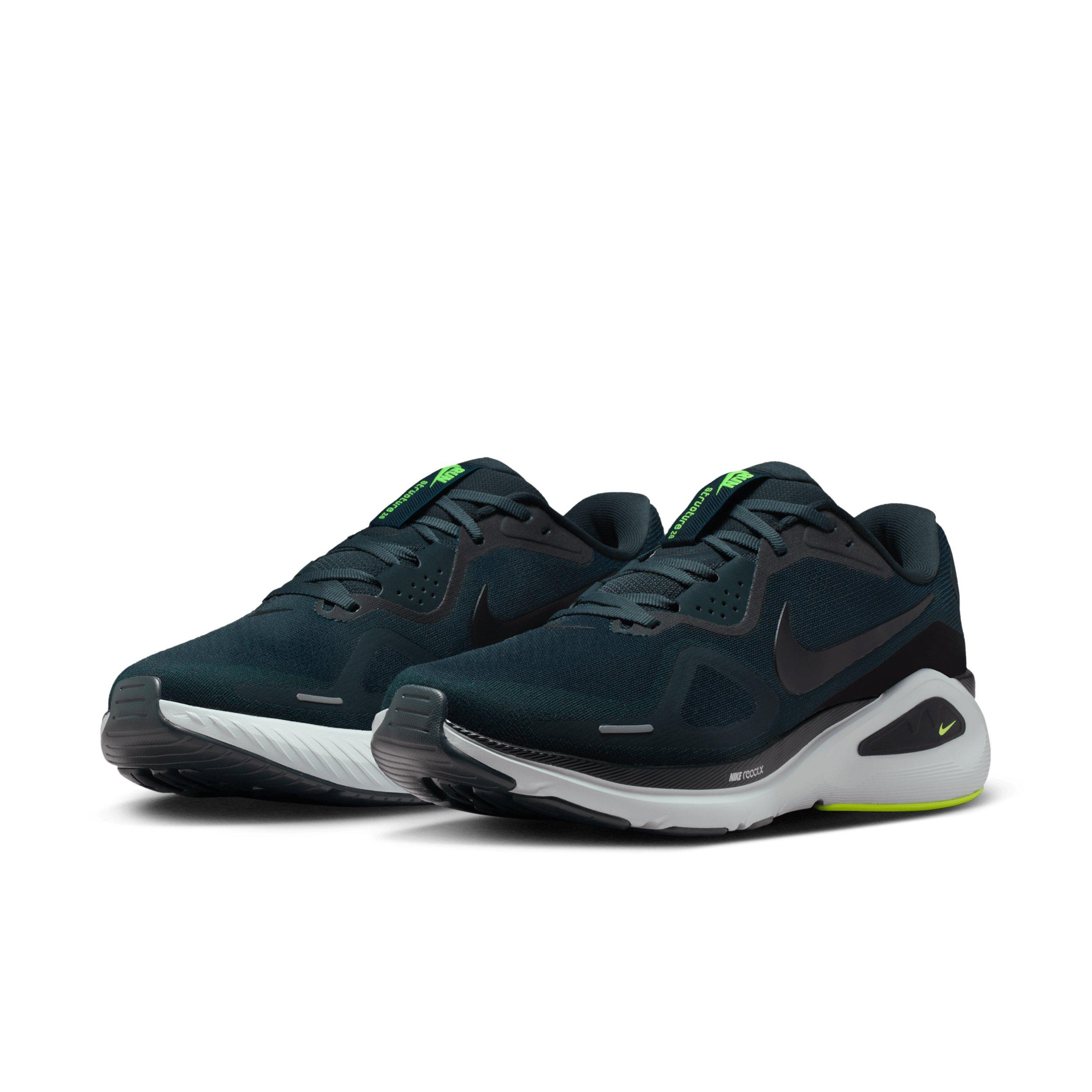 Nike Structure 26 "Seaweed/Volt/Pure Platinum/Black" Men's Running Shoe - SEAWEED/VOLT/PLATINUM/BLACK Thumbnail View 3