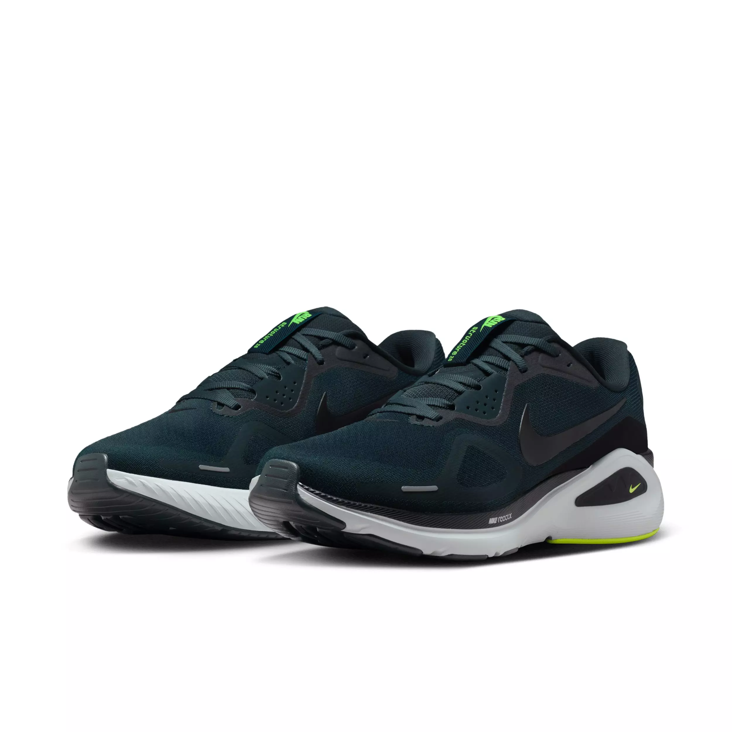 Nike Structure 26 "Seaweed/Volt/Pure Platinum/Black" Men's Running Shoe - SEAWEED/VOLT/PLATINUM/BLACK