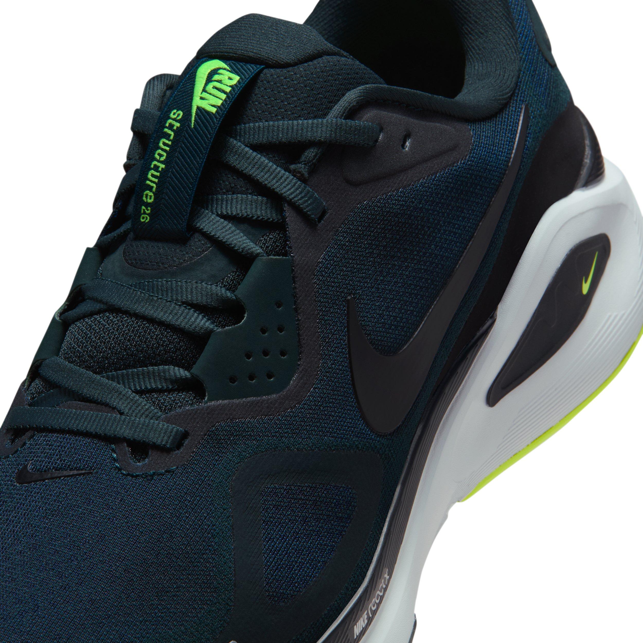 Nike Structure 26 "Seaweed/Volt/Pure Platinum/Black" Men's Running Shoe - SEAWEED/VOLT/PLATINUM/BLACK Thumbnail View 7