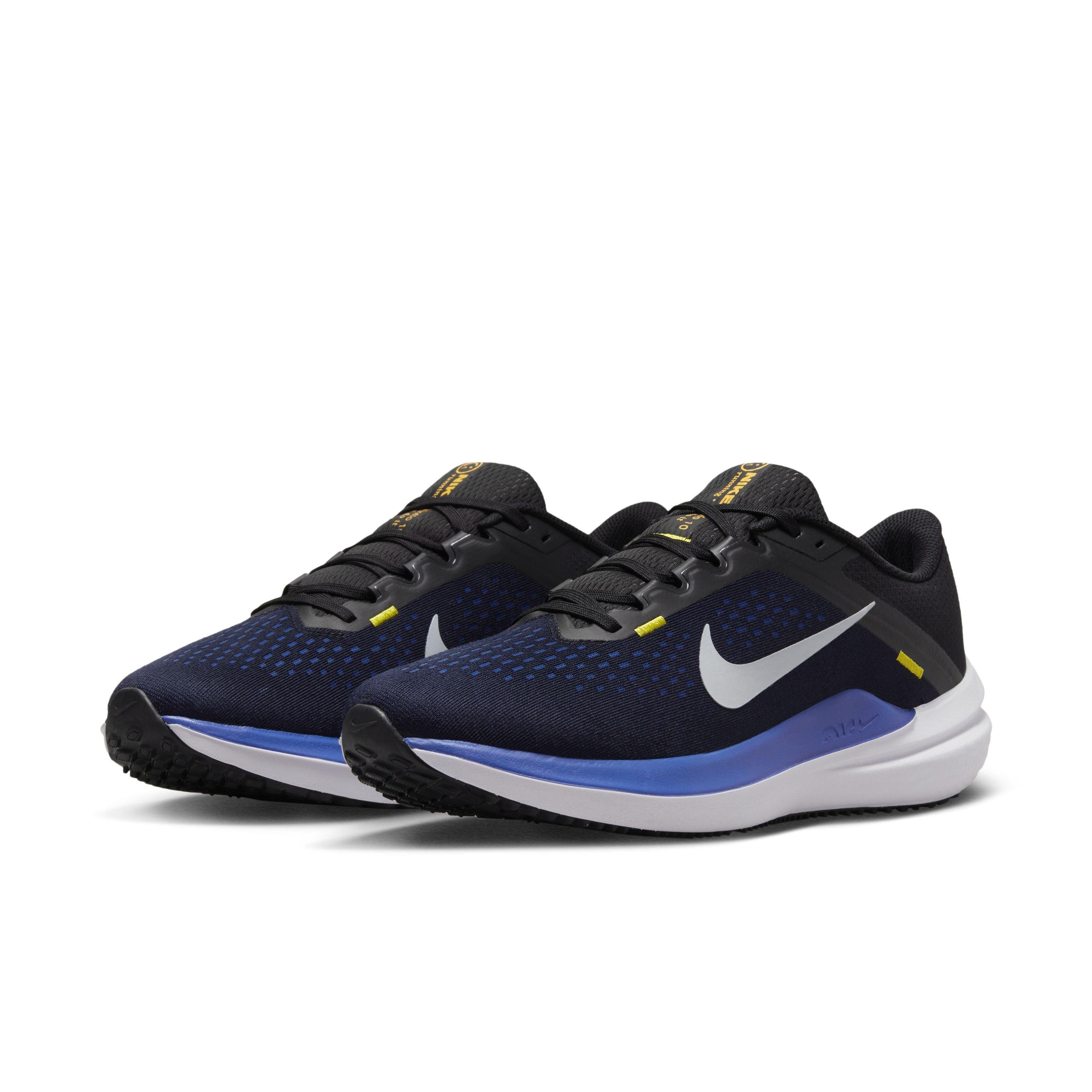 Nike Winflo 10 "Black/Wolf Grey/Racer Blue/High Voltage" Men's Running Shoe - BLACK/GREY/BLUE/VOLTAGE Thumbnail View 3