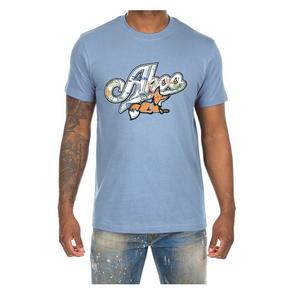 AKOO Men's Snobby Coastline Short Sleeve Tee - Blue - BLUE