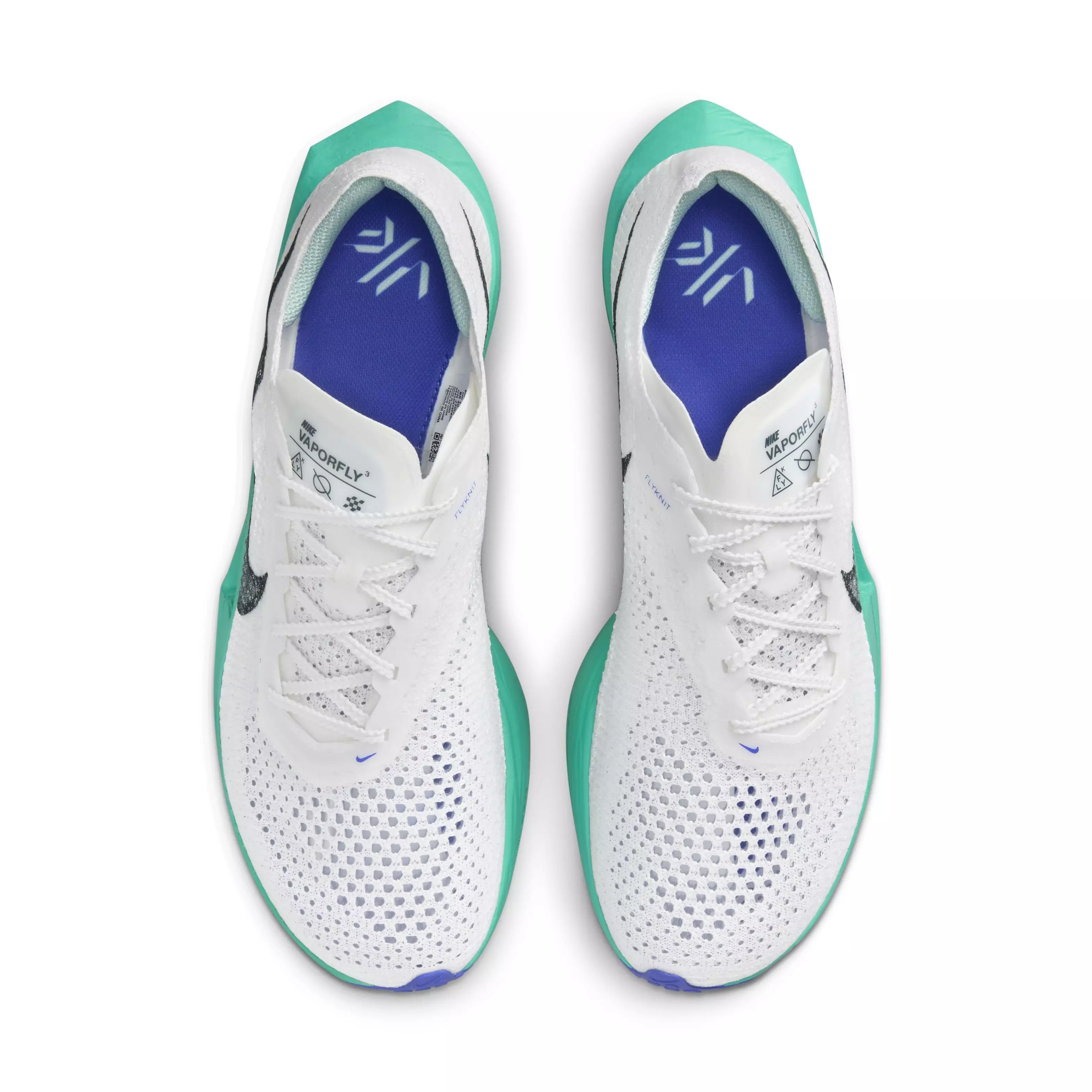 Nike Vaporfly 3 "White/Deep Jungle/Jade Ice/Clear Jade" Men's Running Shoe - WHITE/TEAL