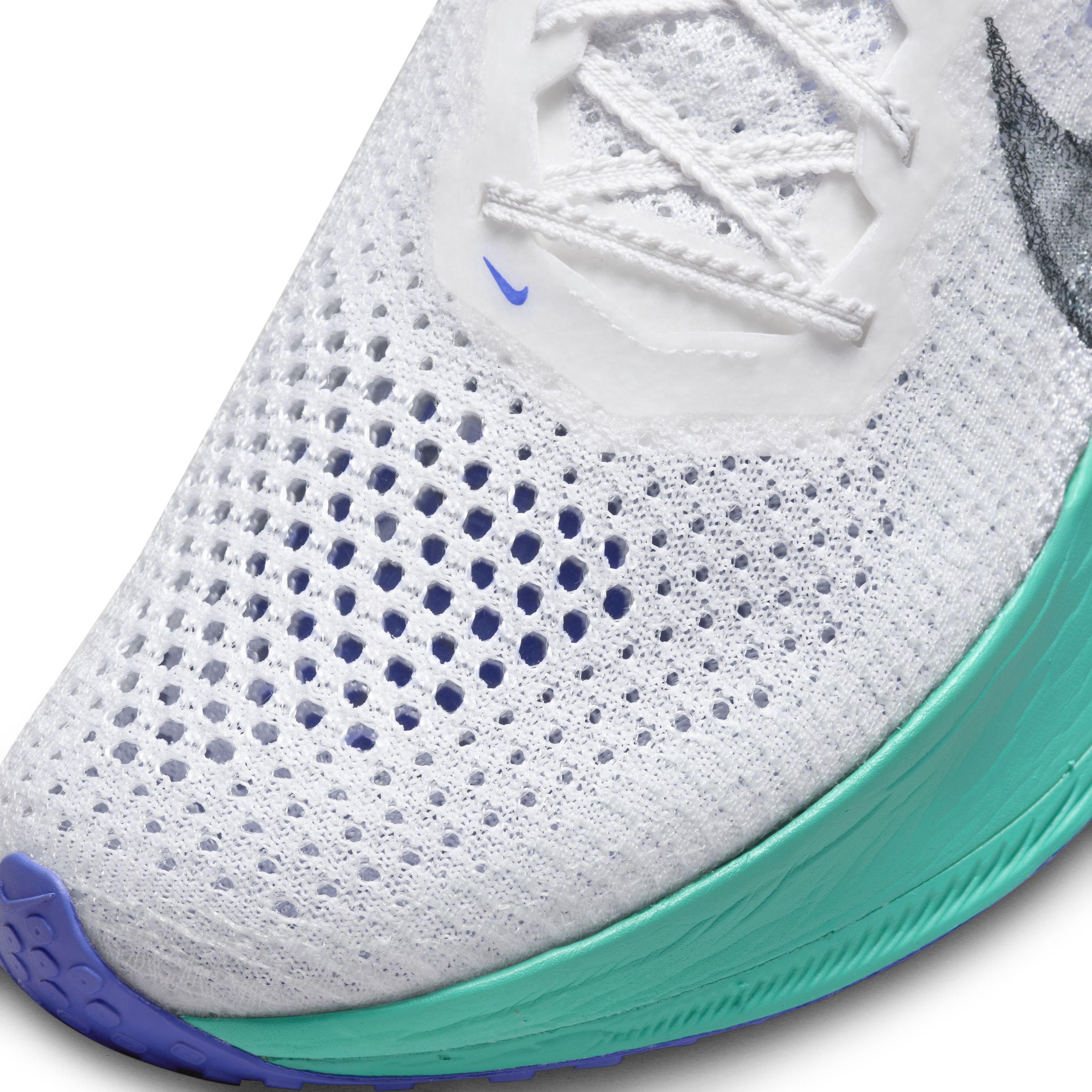 Nike Vaporfly 3 "White/Deep Jungle/Jade Ice/Clear Jade" Men's Running Shoe - WHITE/TEAL Thumbnail View 7