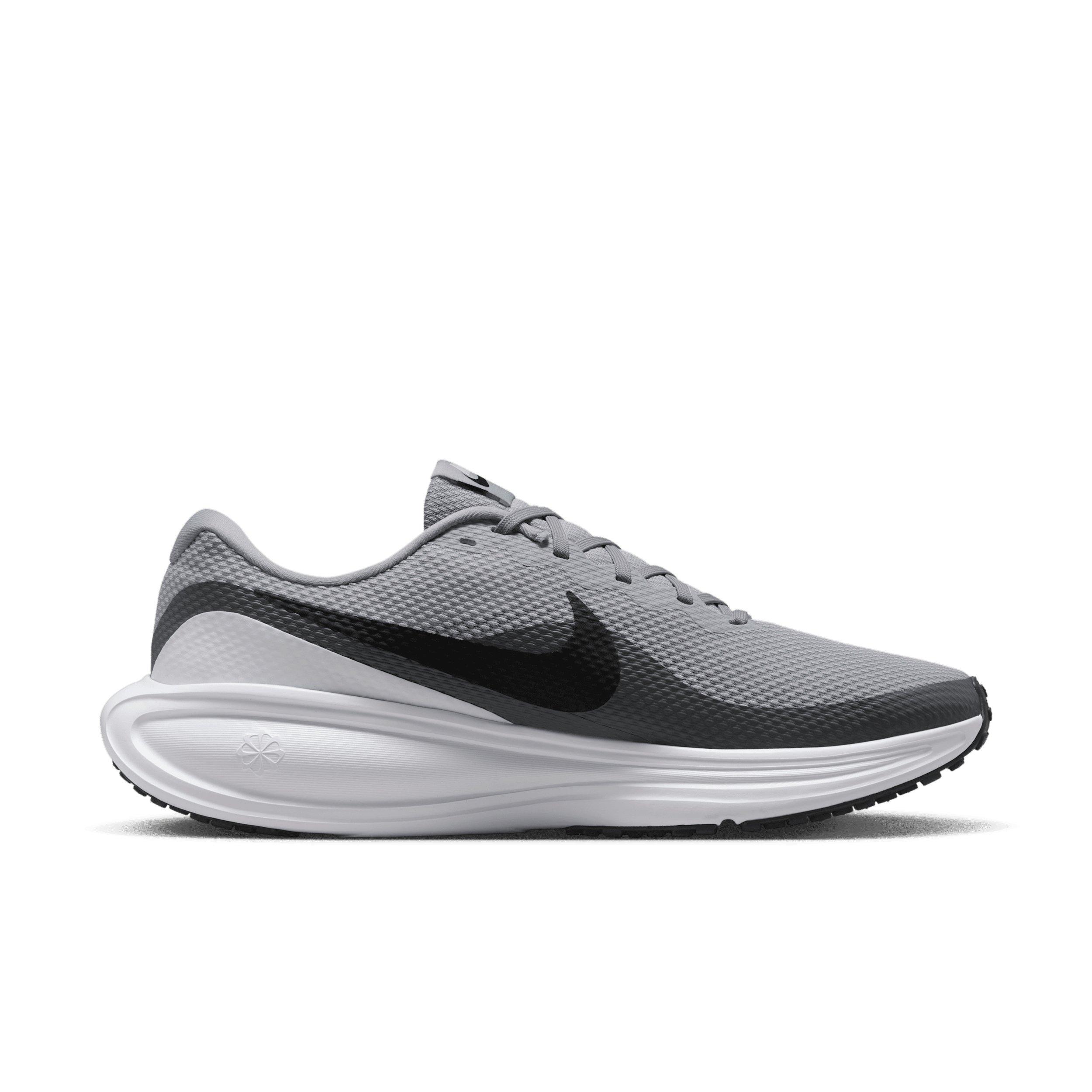 Nike Revolution 8 "Light Smoke Grey/Smoke Grey/White/Black" Men's Running Shoe - LT GREY/GREY/WHITE/BLACK Thumbnail View 1