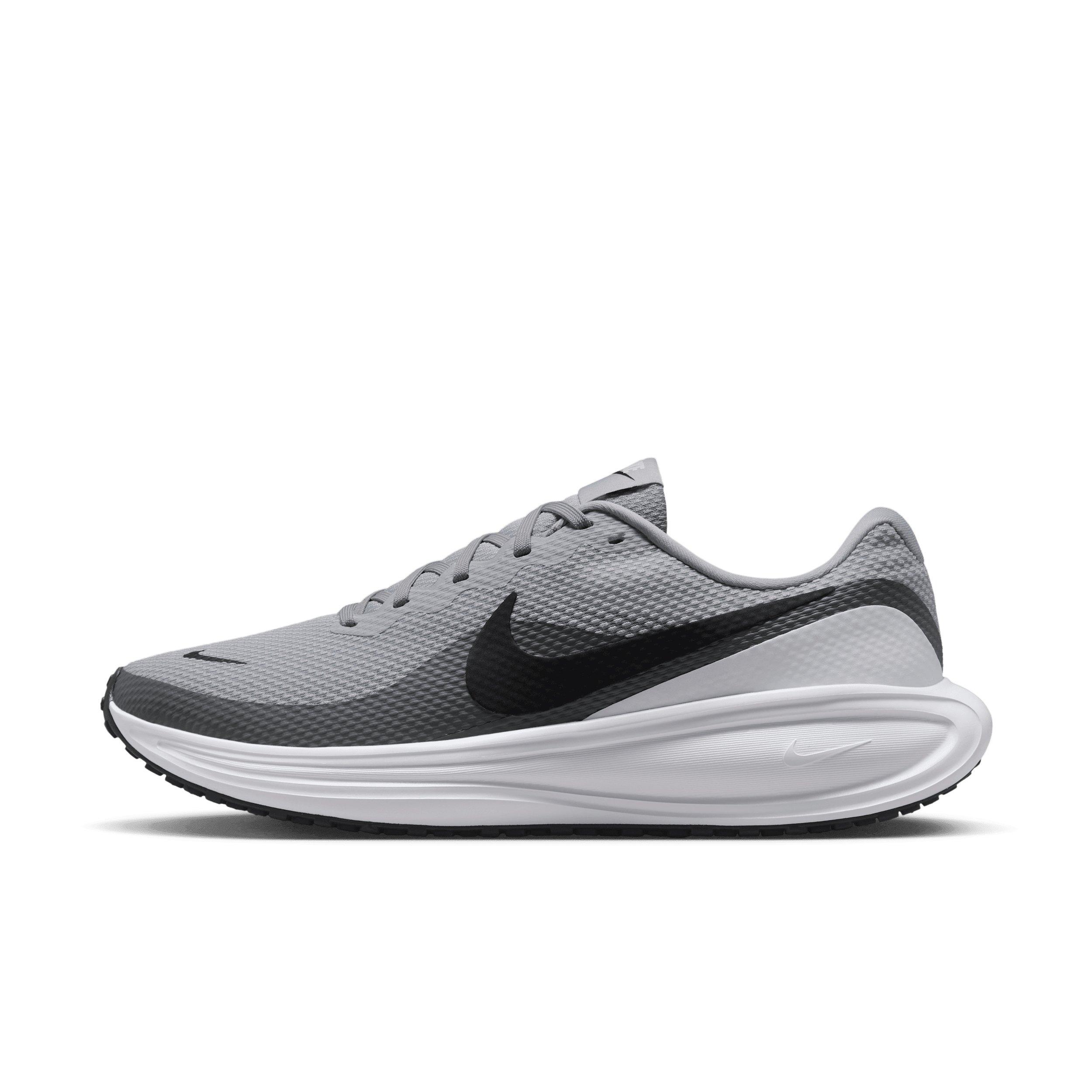 Nike Revolution 8 "Light Smoke Grey/Smoke Grey/White/Black" Men's Running Shoe - LT GREY/GREY/WHITE/BLACK Thumbnail View 2