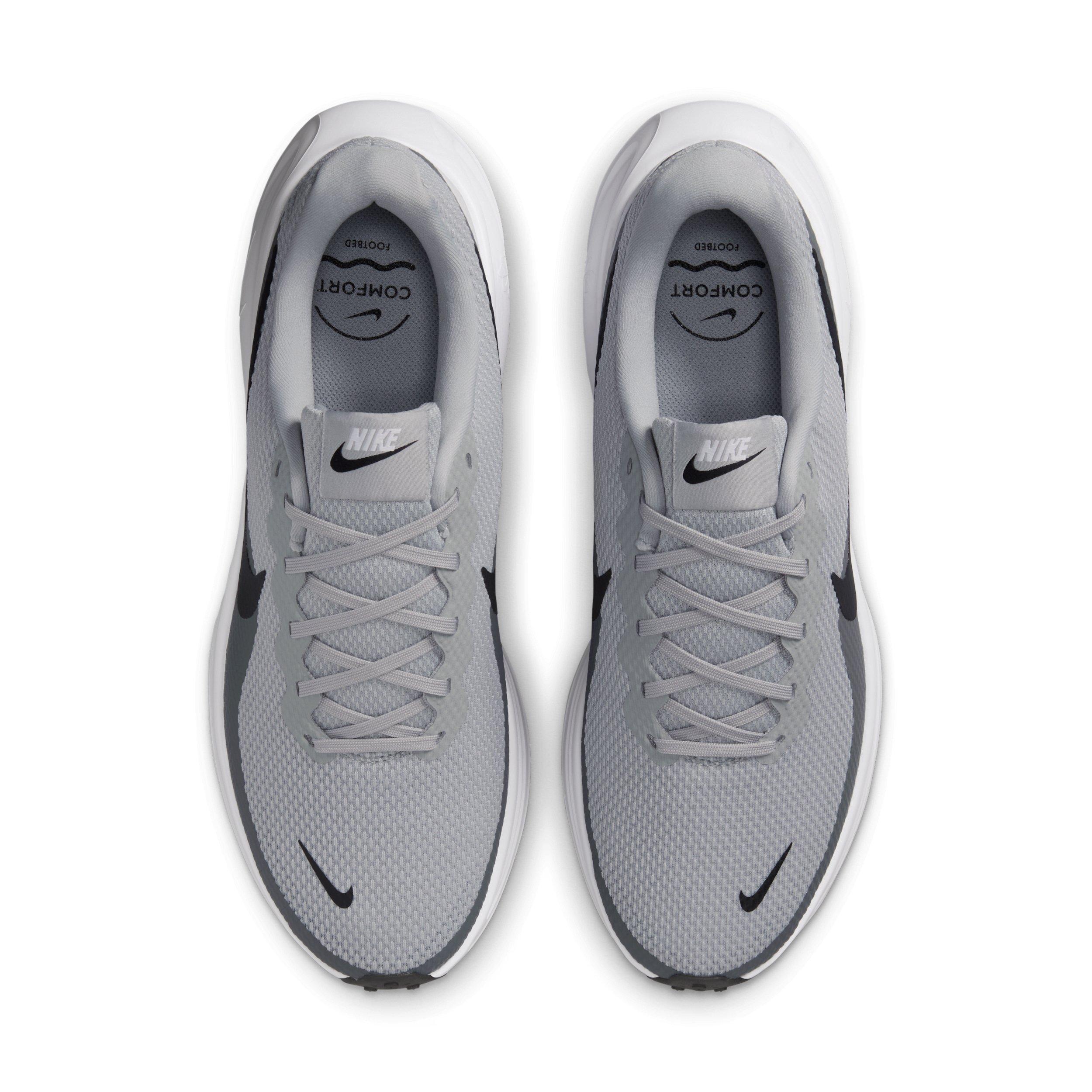 Nike Revolution 8 "Light Smoke Grey/Smoke Grey/White/Black" Men's Running Shoe - LT GREY/GREY/WHITE/BLACK Thumbnail View 4