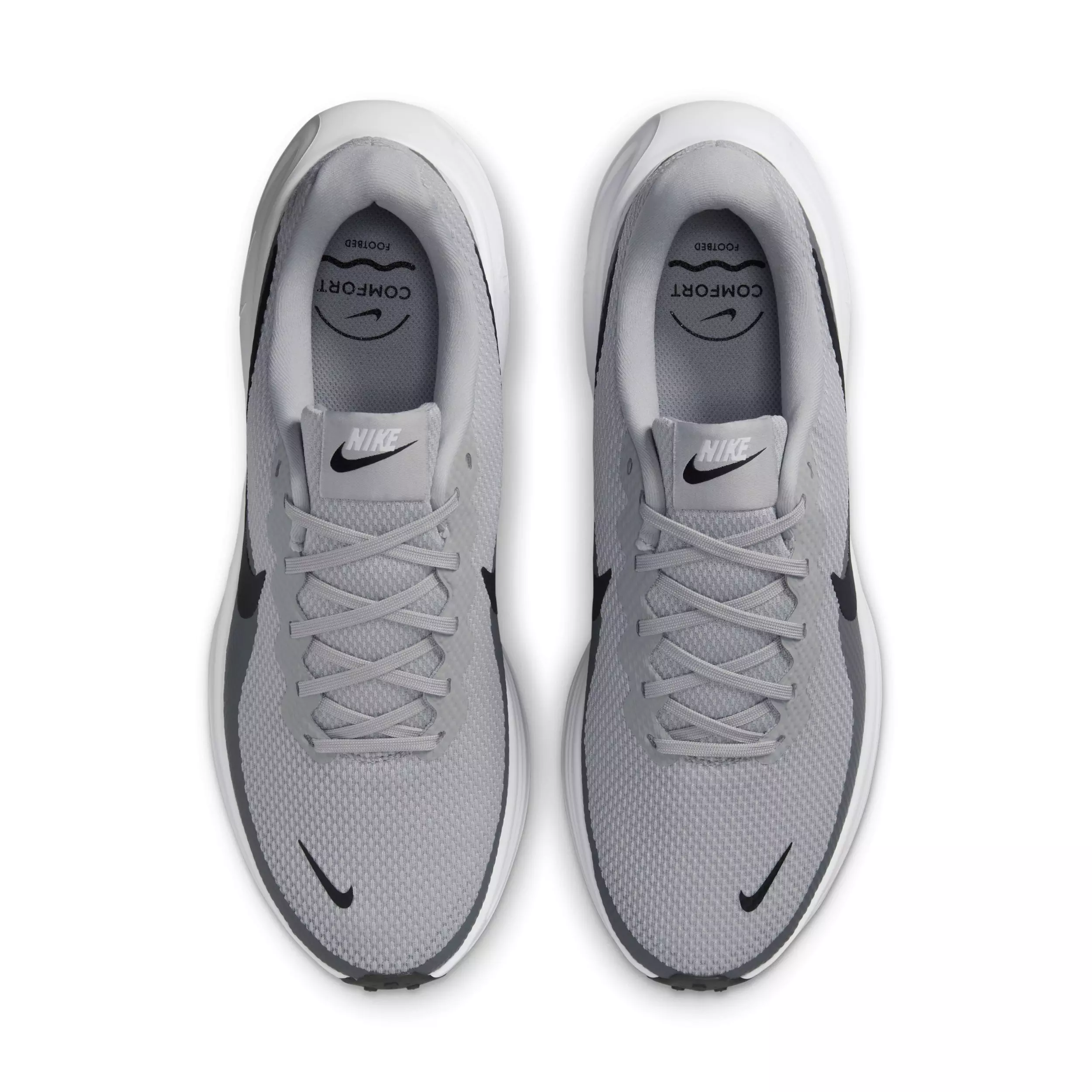 Nike Revolution 8 "Light Smoke Grey/Smoke Grey/White/Black" Men's Running Shoe - LT GREY/GREY/WHITE/BLACK