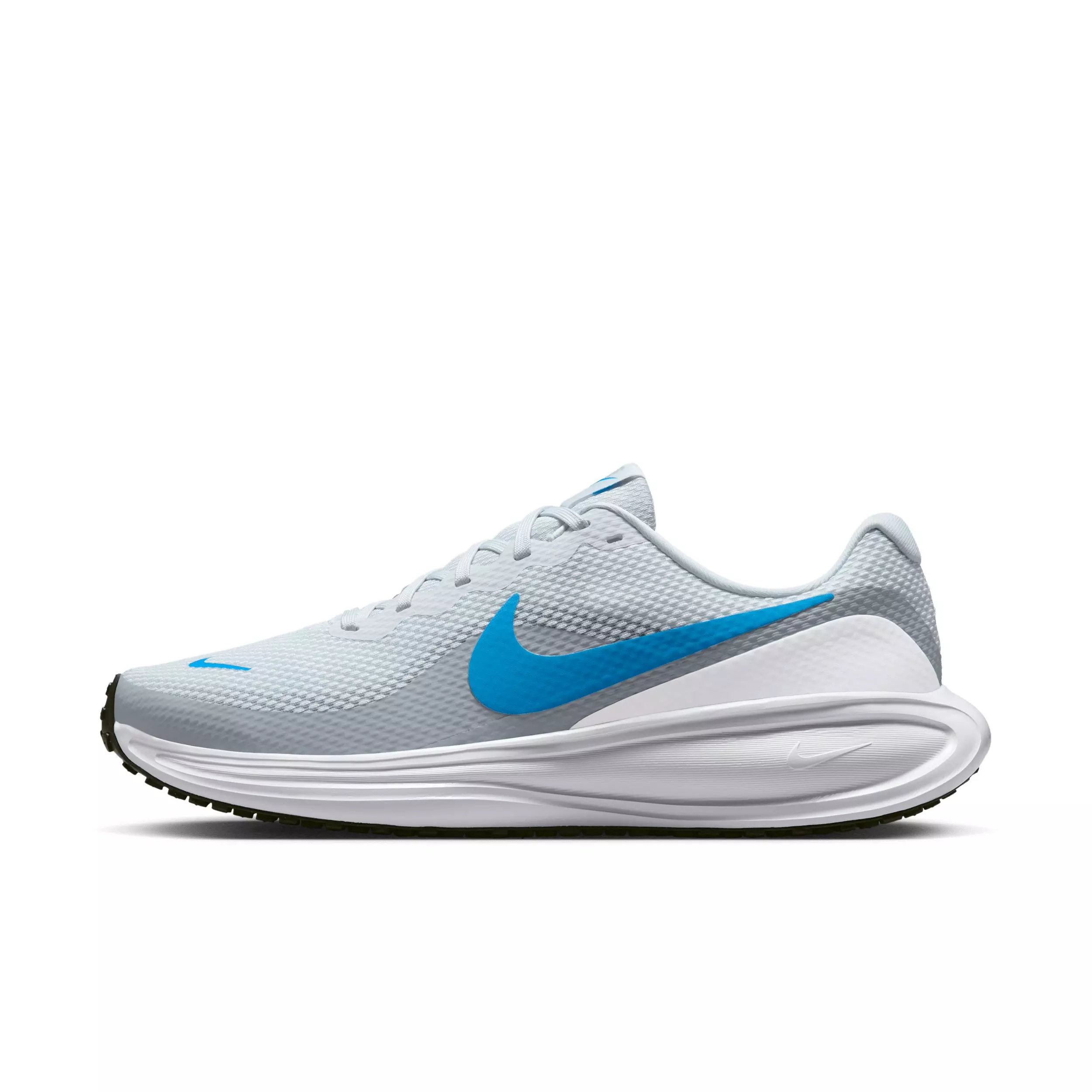 Nike Revolution 8 "Pure Platinum/Wolf Grey/White/Blue Hero" Men's Running Shoe - PLATINUM/GREY/WHITE/BLUE