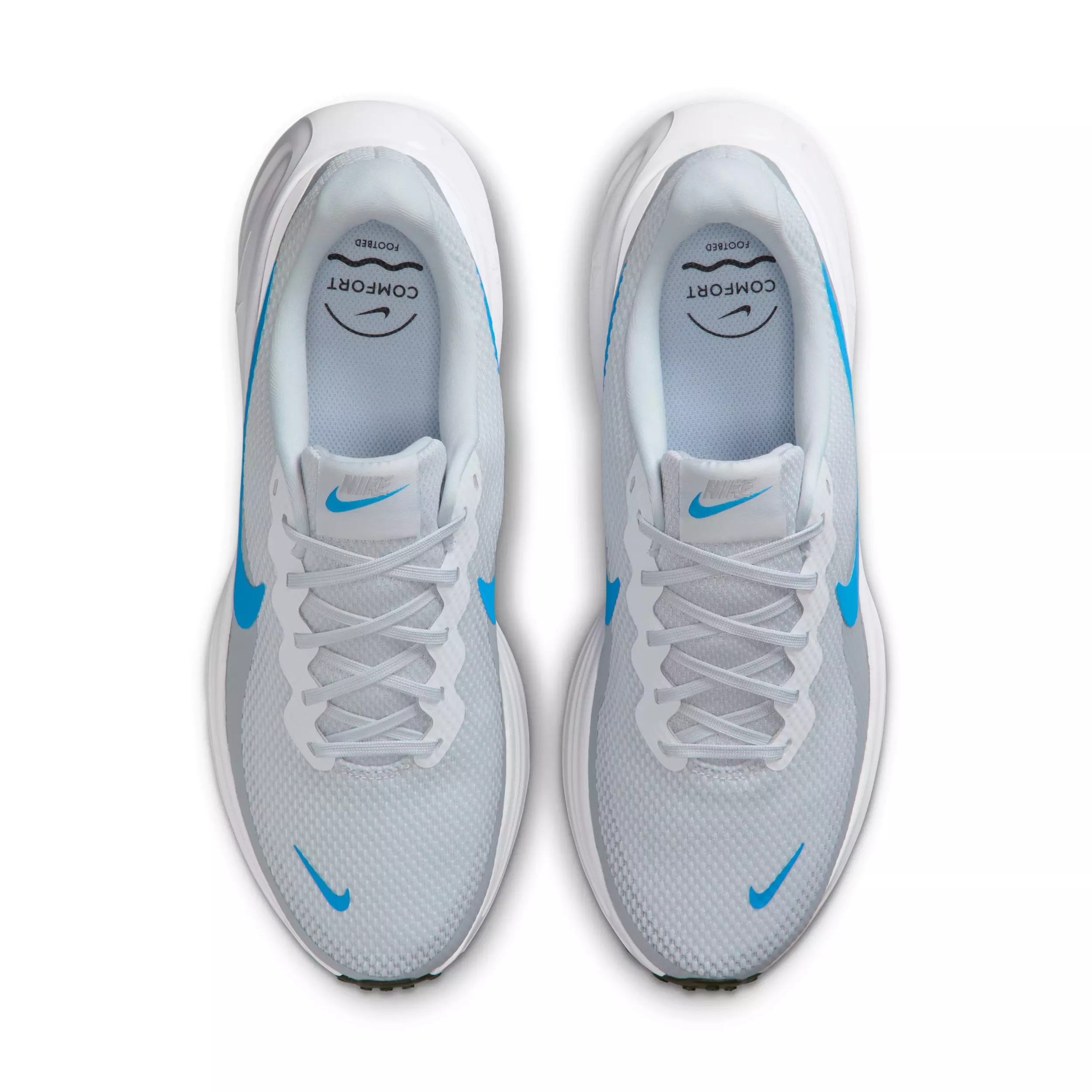 Nike Revolution 8 "Pure Platinum/Wolf Grey/White/Blue Hero" Men's Running Shoe - PLATINUM/GREY/WHITE/BLUE