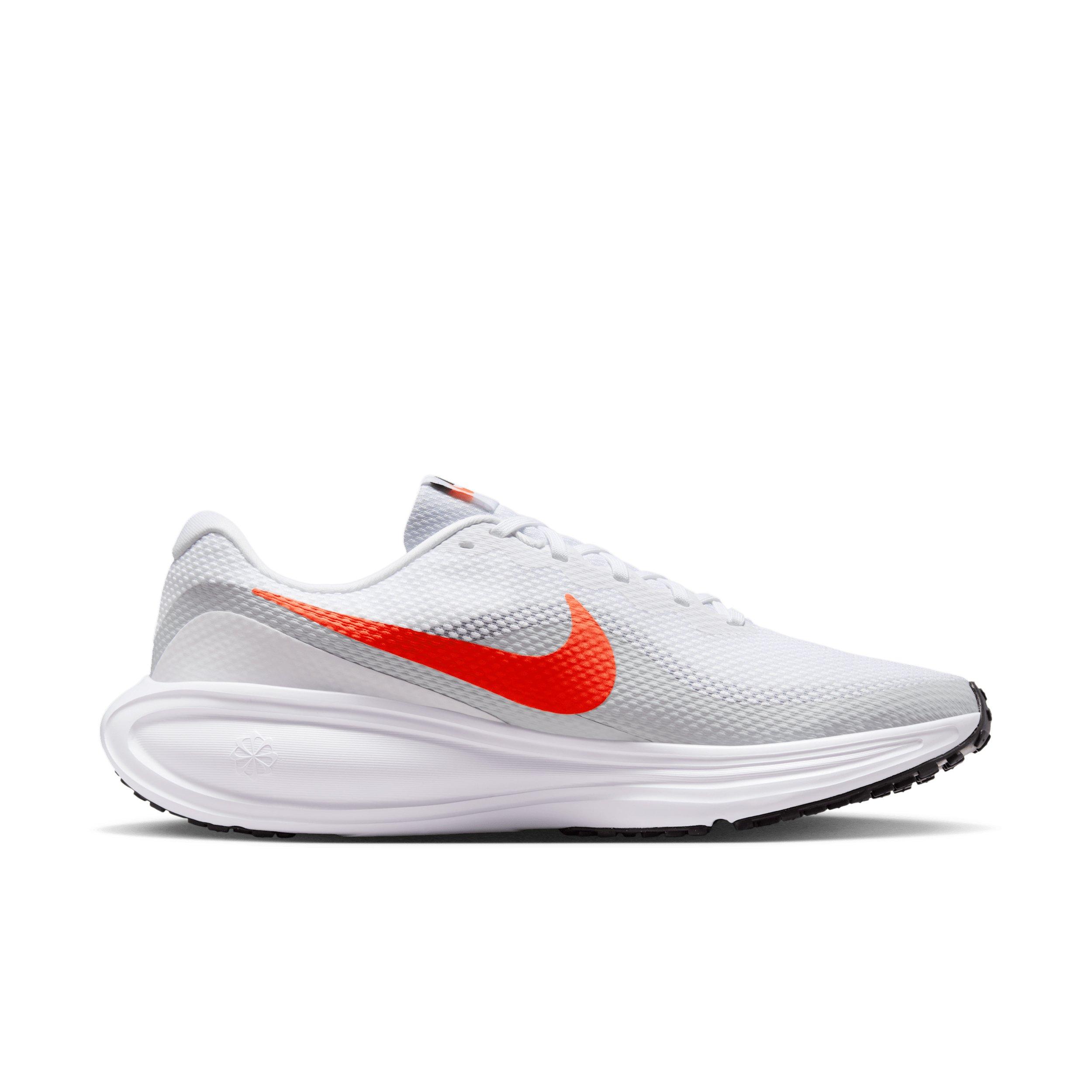Nike Revolution 8 "White/Pure Platinum/Black/Bright Crimson" Men's Running Shoe - WHITE/PLATINUM/BLACK/CRIMSON Thumbnail View 1