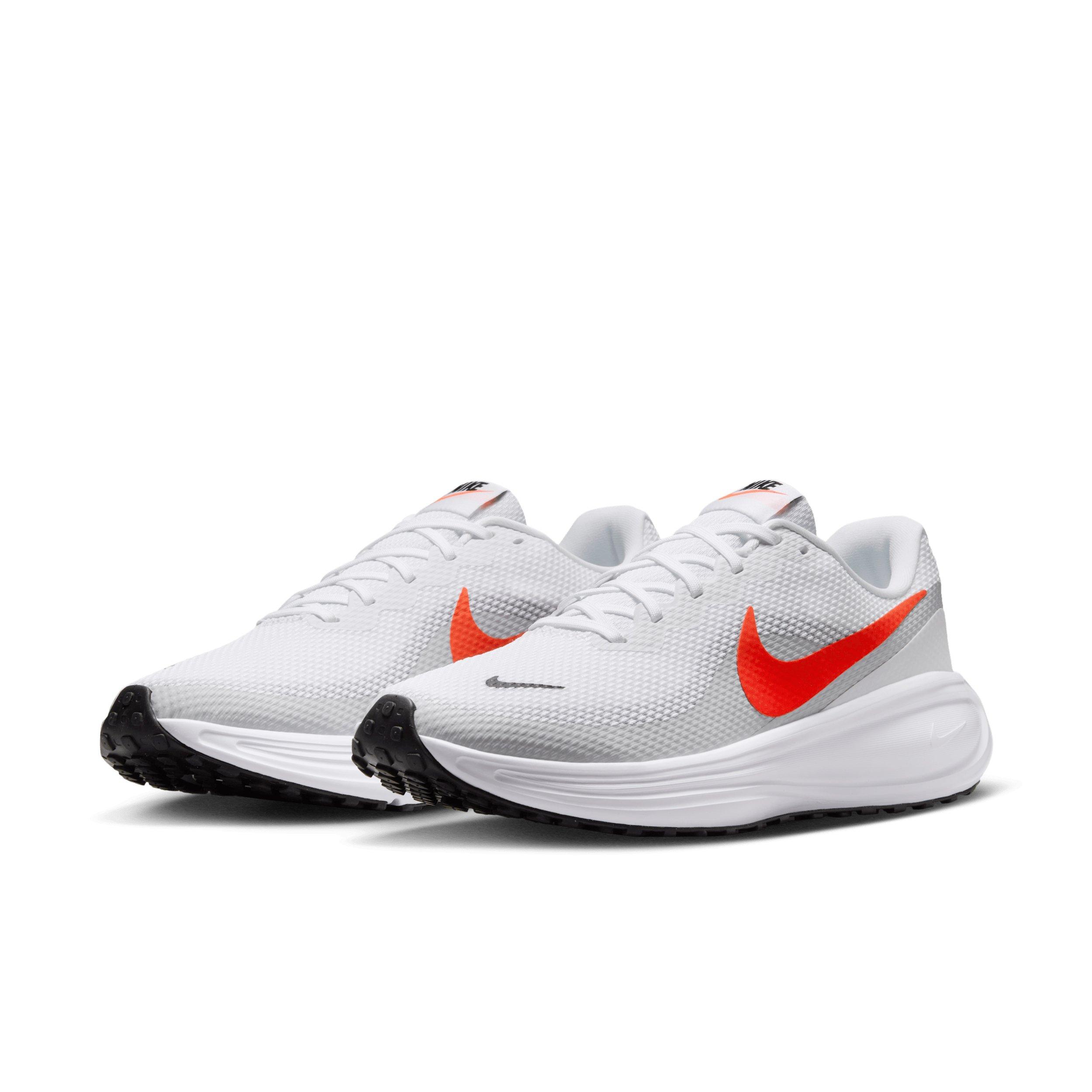 Nike Revolution 8 "White/Pure Platinum/Black/Bright Crimson" Men's Running Shoe - WHITE/PLATINUM/BLACK/CRIMSON Thumbnail View 3