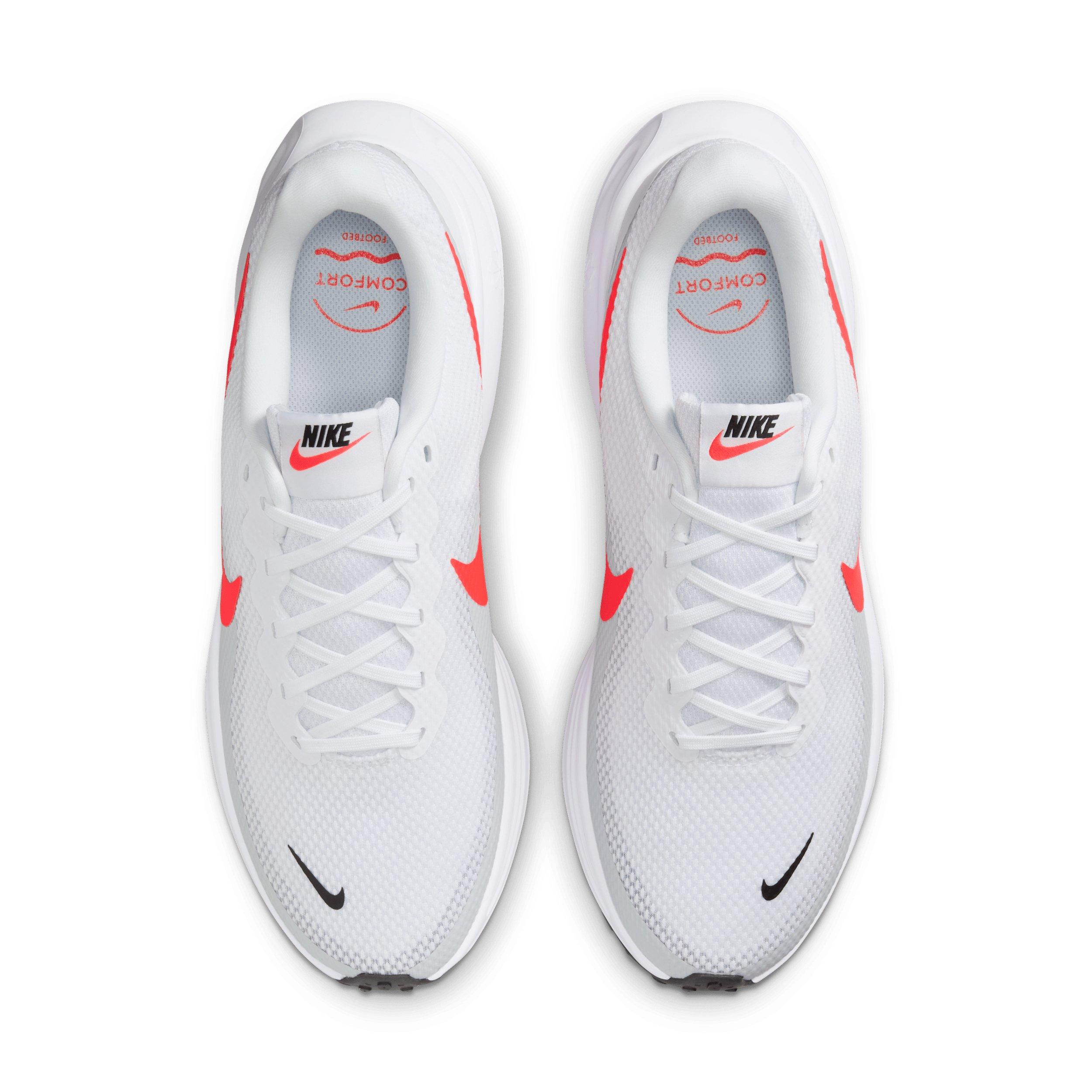 Nike Revolution 8 "White/Pure Platinum/Black/Bright Crimson" Men's Running Shoe - WHITE/PLATINUM/BLACK/CRIMSON Thumbnail View 4