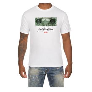 AKOO Men's Money Talks Short Sleeve Tee - White - WHITE