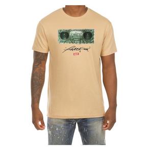 AKOO Men's Money Talks Short Sleeve Tee - Sand - SAND