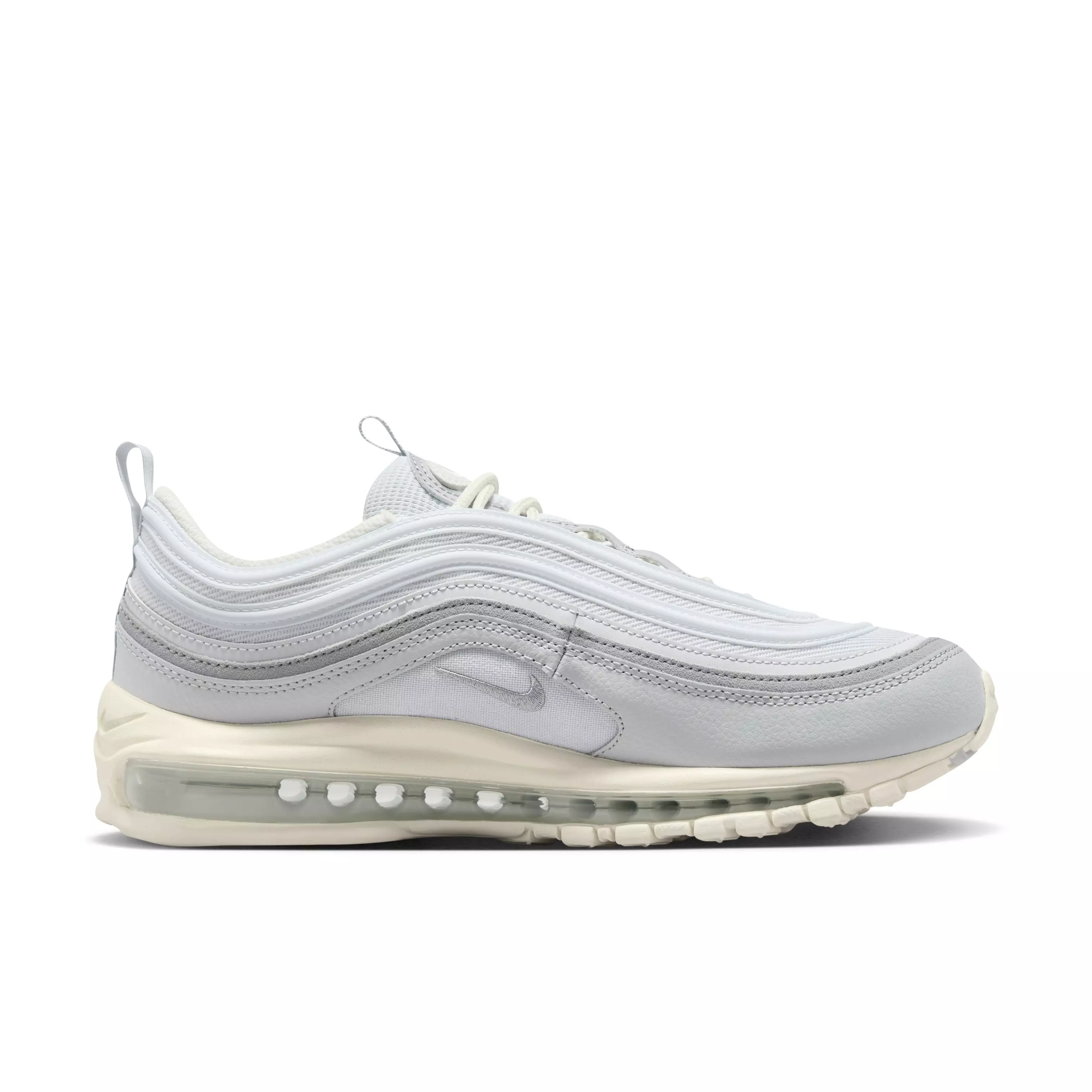 Nike Air Max 97 "Pure Platinum/Wolf Grey/Wolf Grey/Sail" Men's Shoe - PLATINUM/GREY/GREY/SAIL