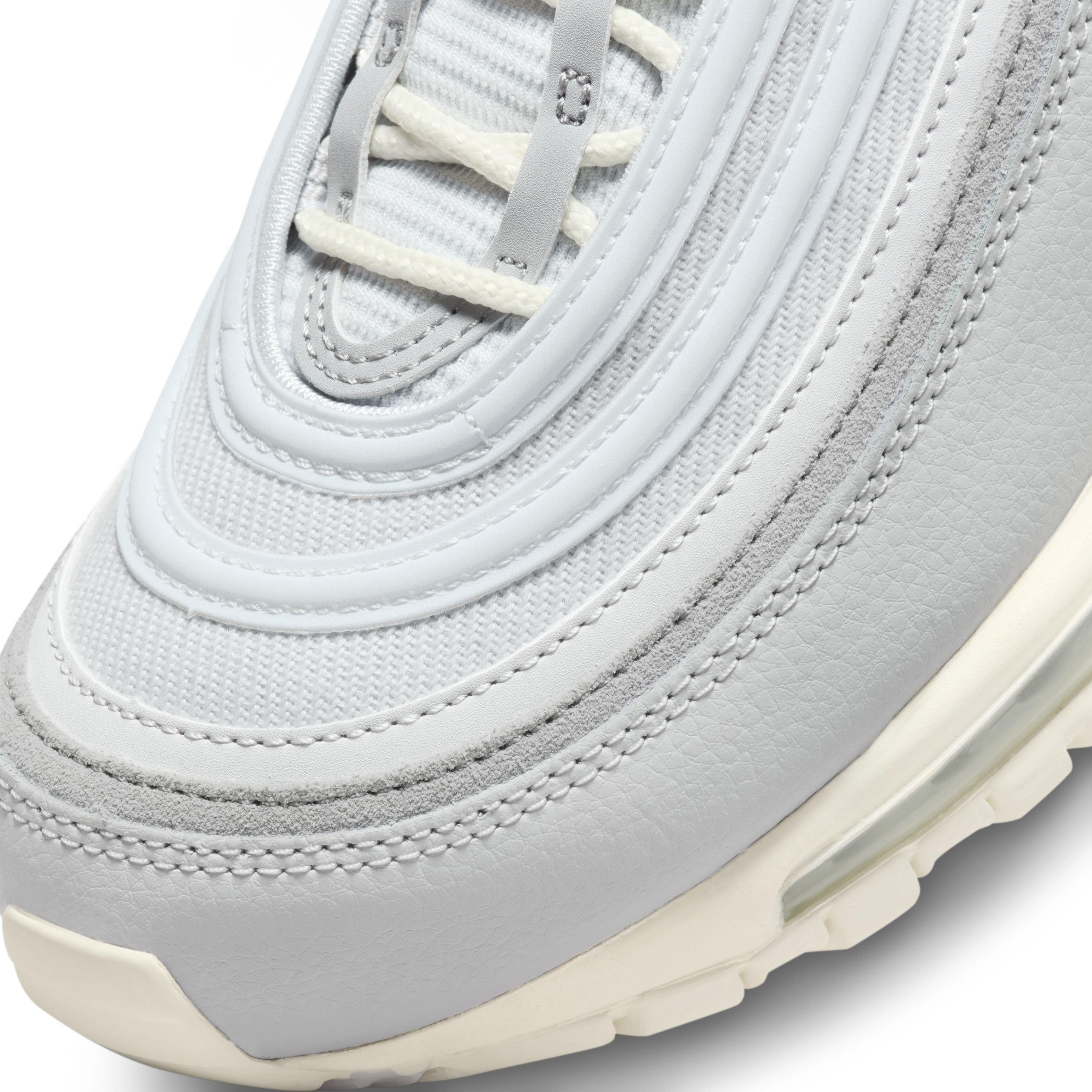 Nike Air Max 97 "Pure Platinum/Wolf Grey/Wolf Grey/Sail" Men's Shoe - PLATINUM/GREY/GREY/SAIL Thumbnail View 7