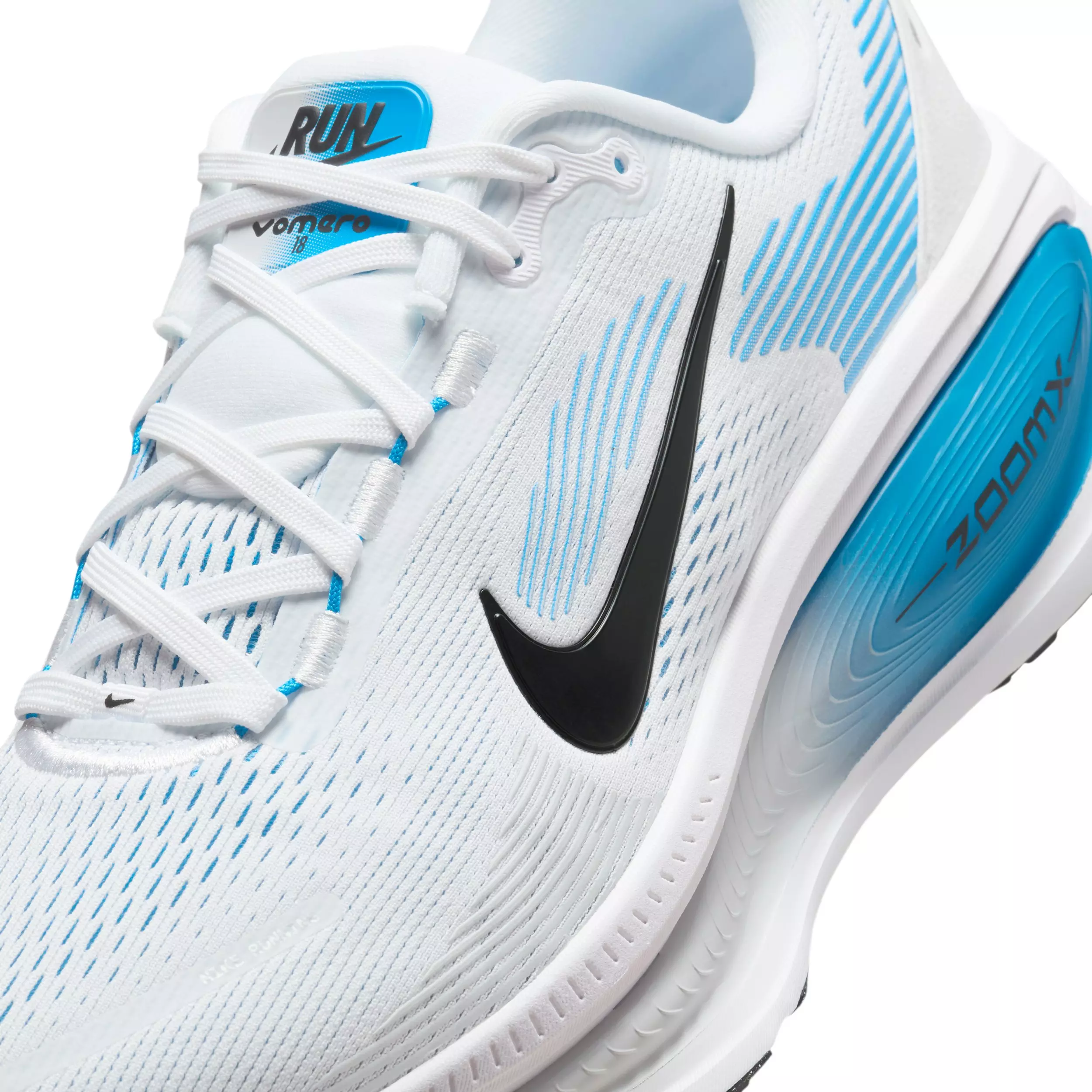 Nike Vomero 18 "White/Blue Hero/Black" Men's Running Shoe - WHITE/BLUE/BLACK